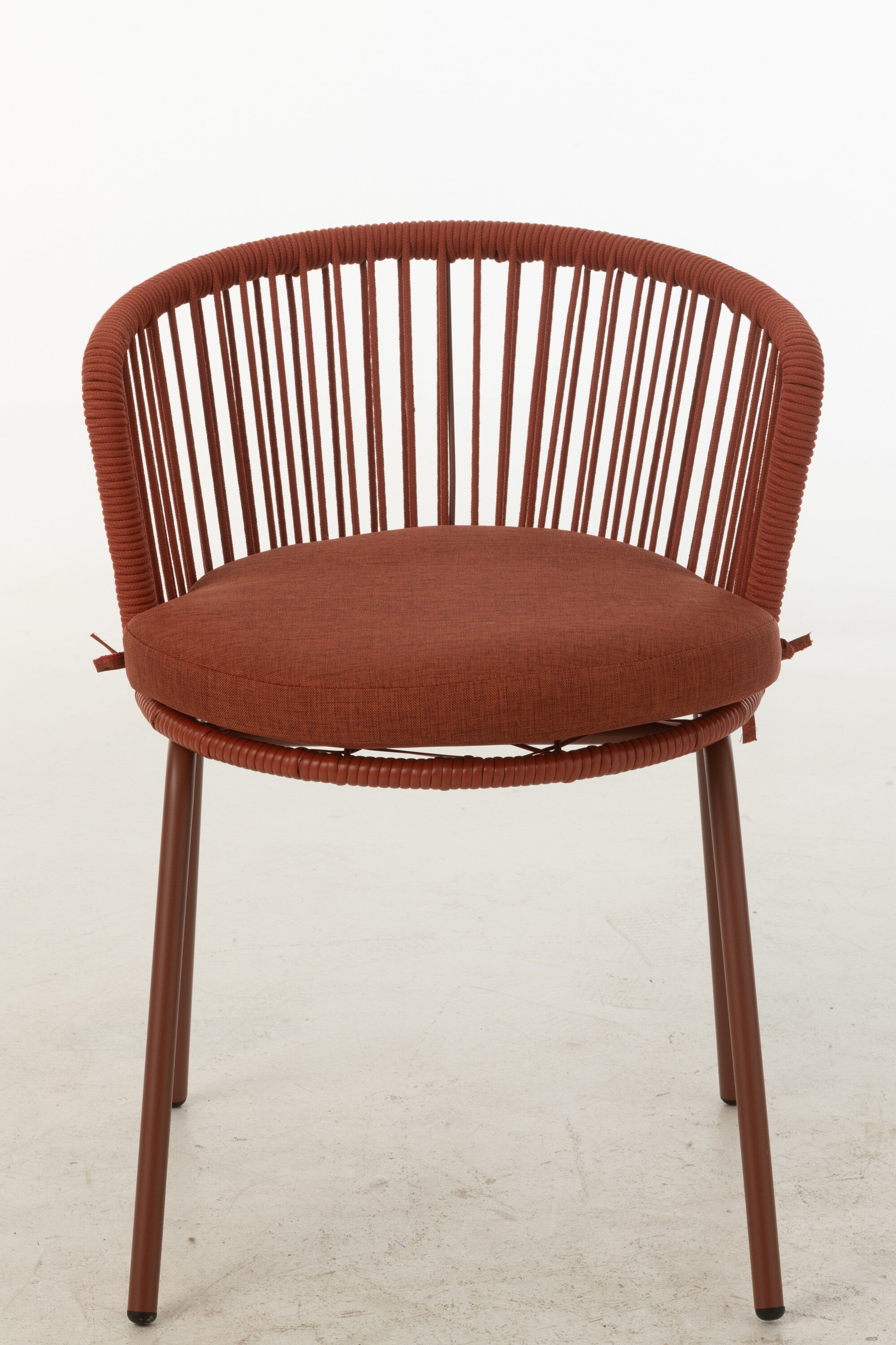 Stoel Toa Staal/Touw Rood - J-LINE