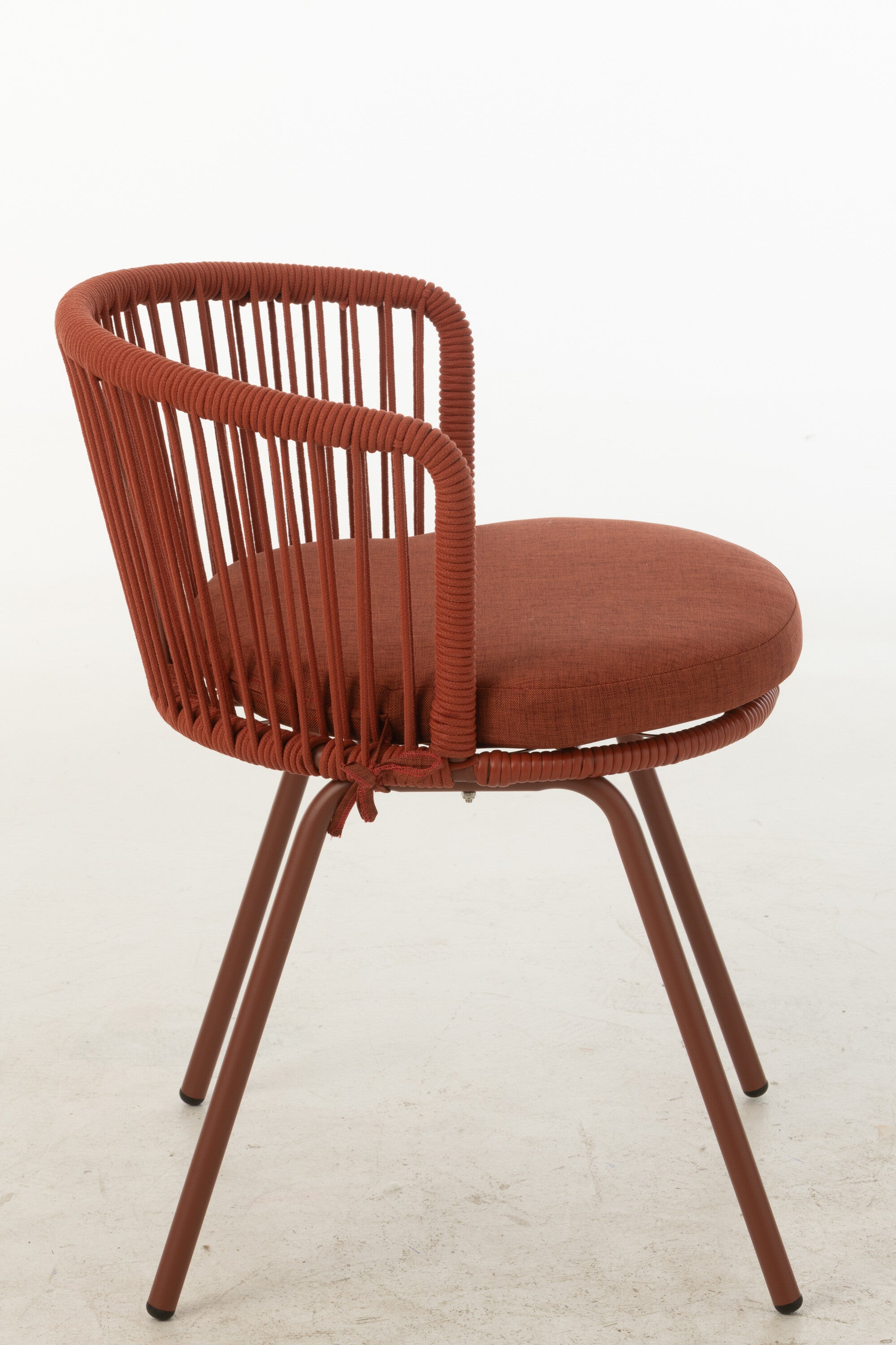Chaise Toa Acier/Corde Rouge - J-LINE