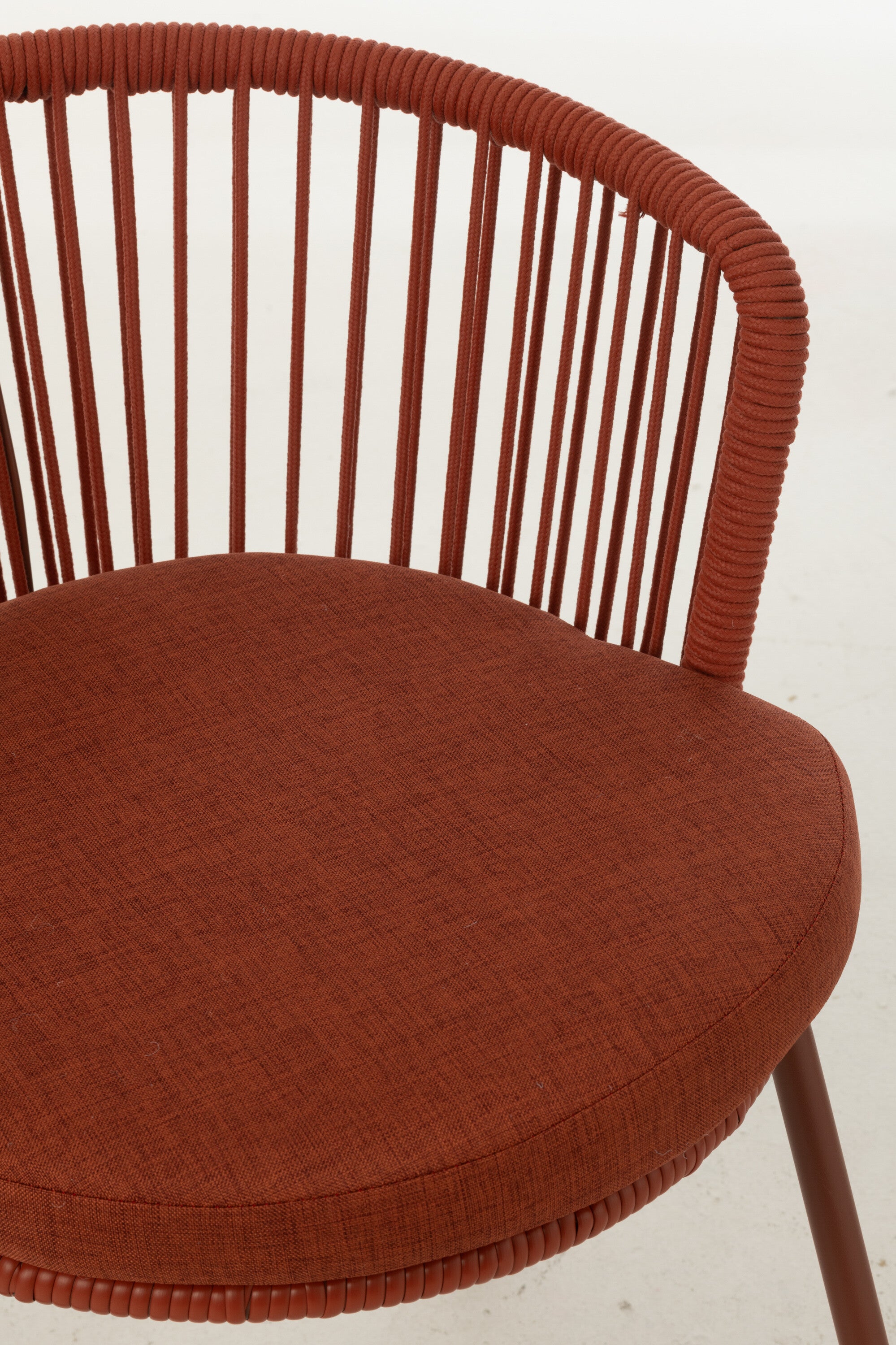 Chaise Toa Acier/Corde Rouge - J-LINE