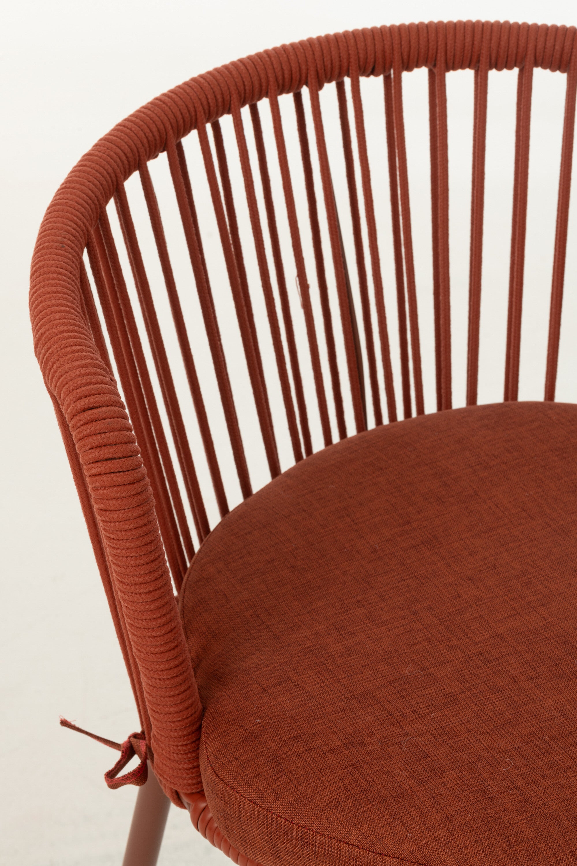 Chaise Toa Acier/Corde Rouge - J-LINE