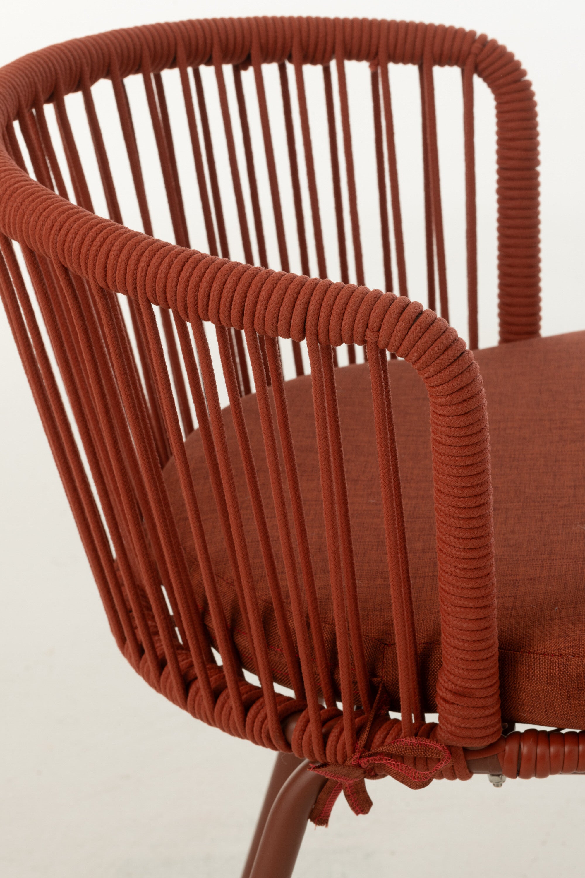 Chaise Toa Acier/Corde Rouge - J-LINE