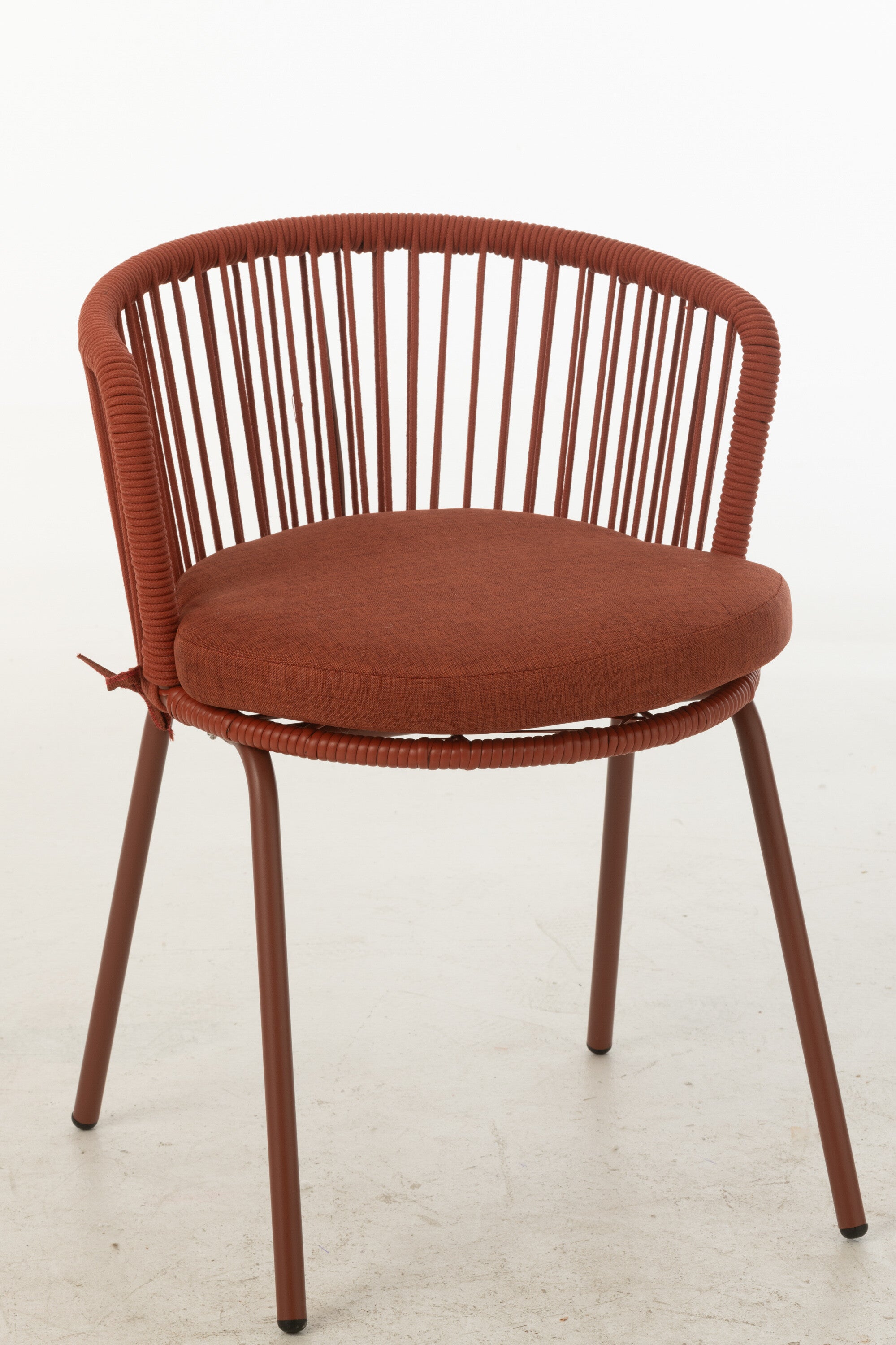 Stoel Toa Staal/Touw Rood - J-LINE
