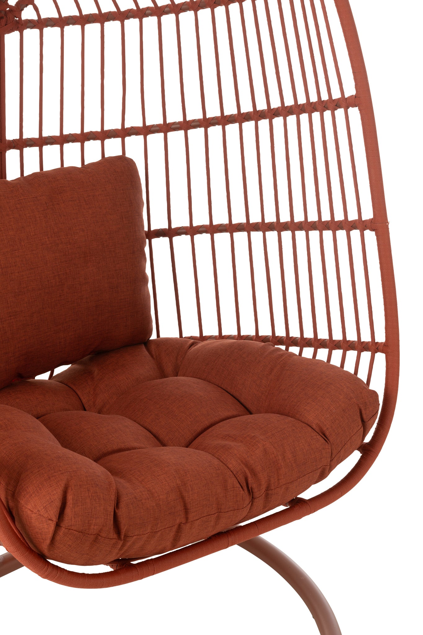 Hangstoel Egga Staal/Touw Rood - J-LINE
