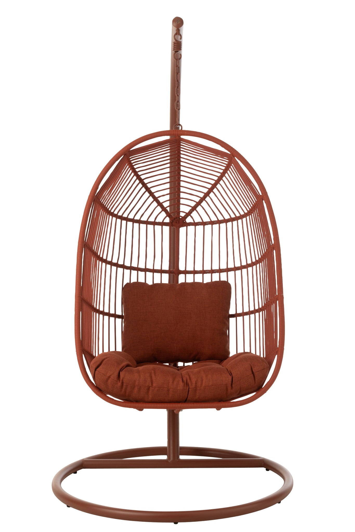 Hangstoel Egga Staal/Touw Rood - J-LINE