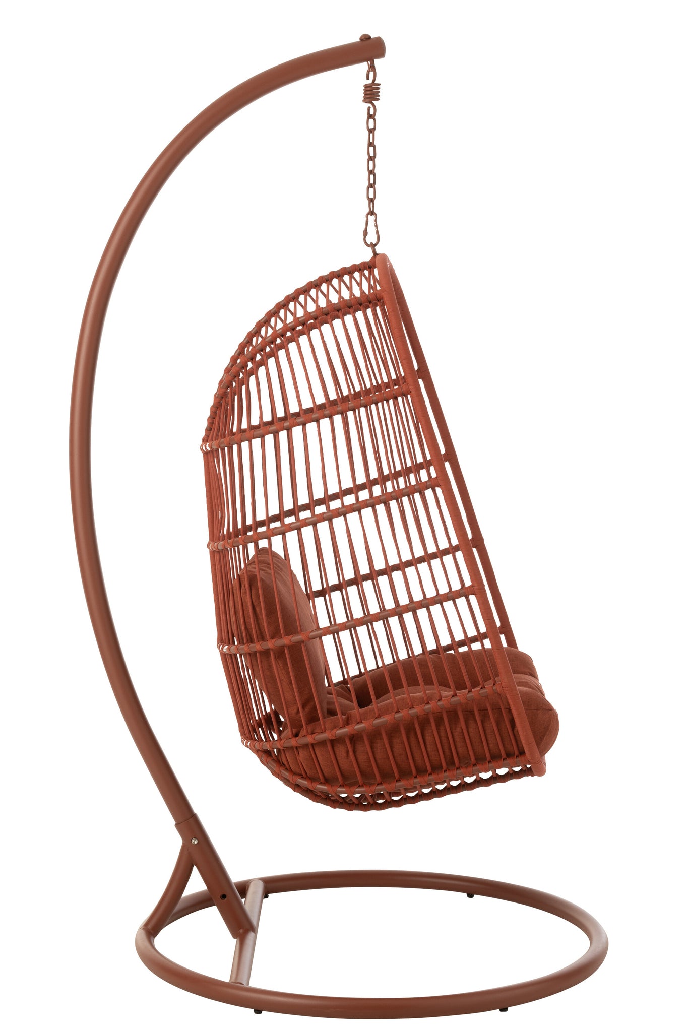 Hangstoel Egga Staal/Touw Rood - J-LINE