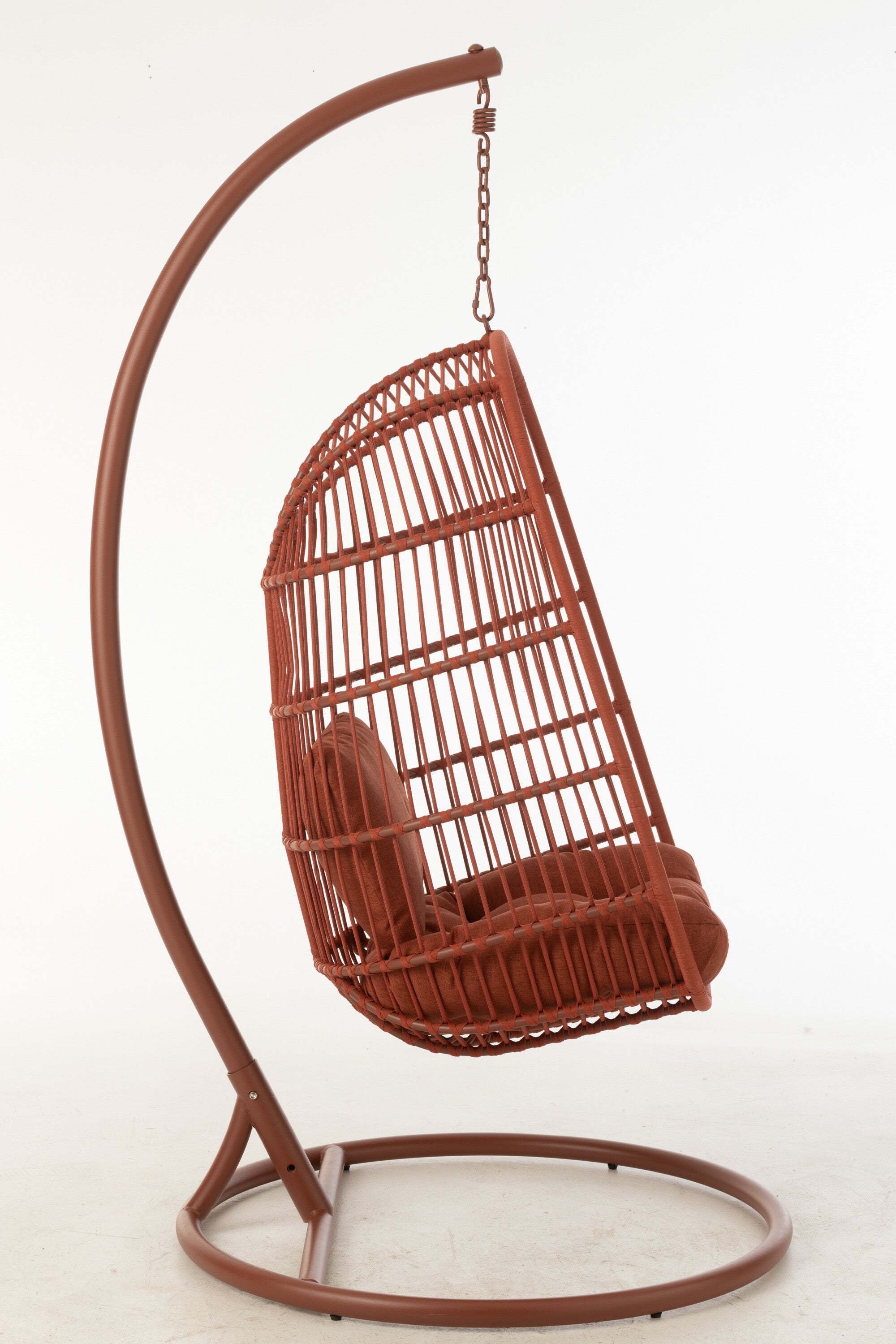Hangstoel Egga Staal/Touw Rood - J-LINE
