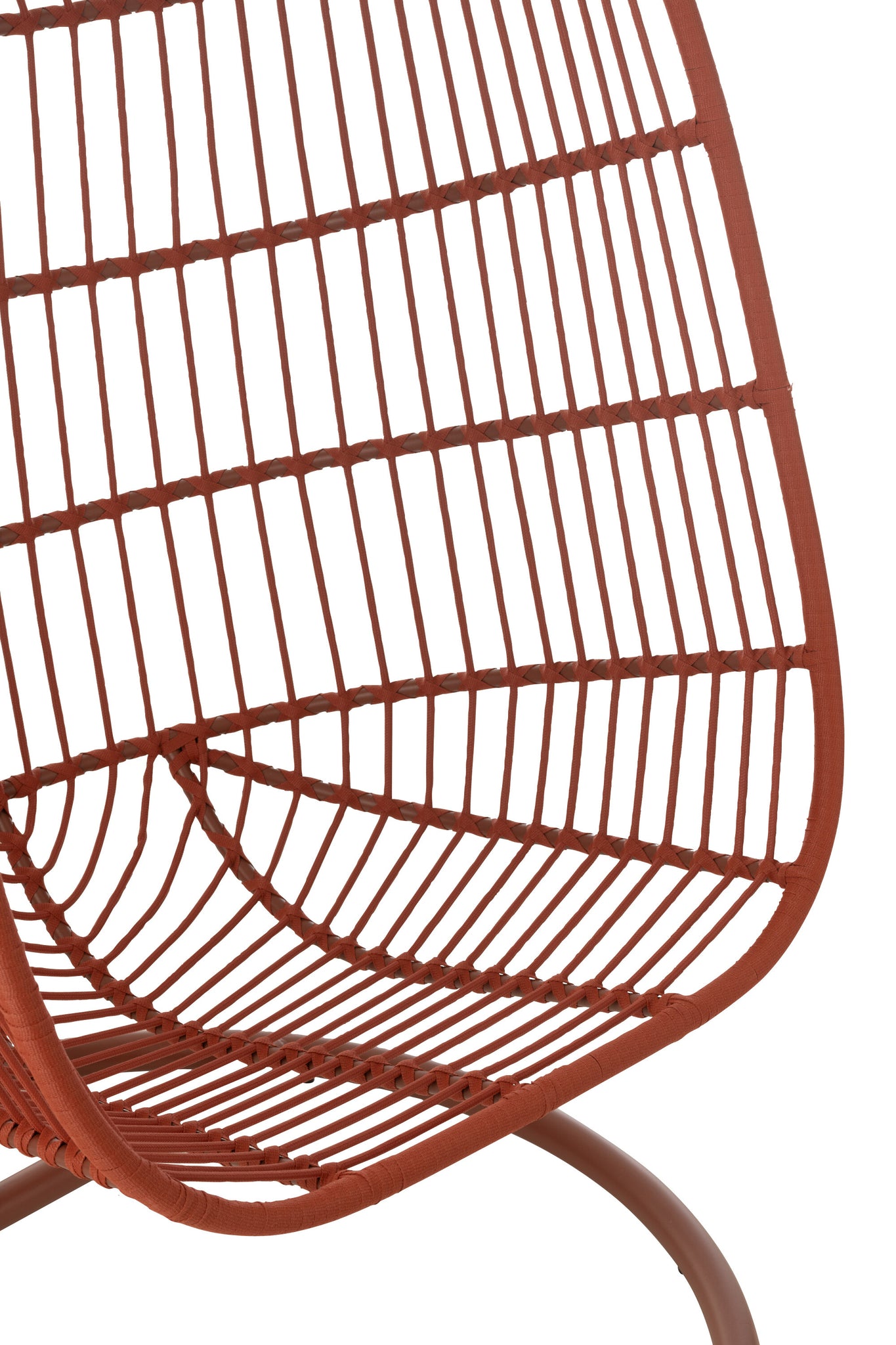 Hangstoel Egga Staal/Touw Rood - J-LINE