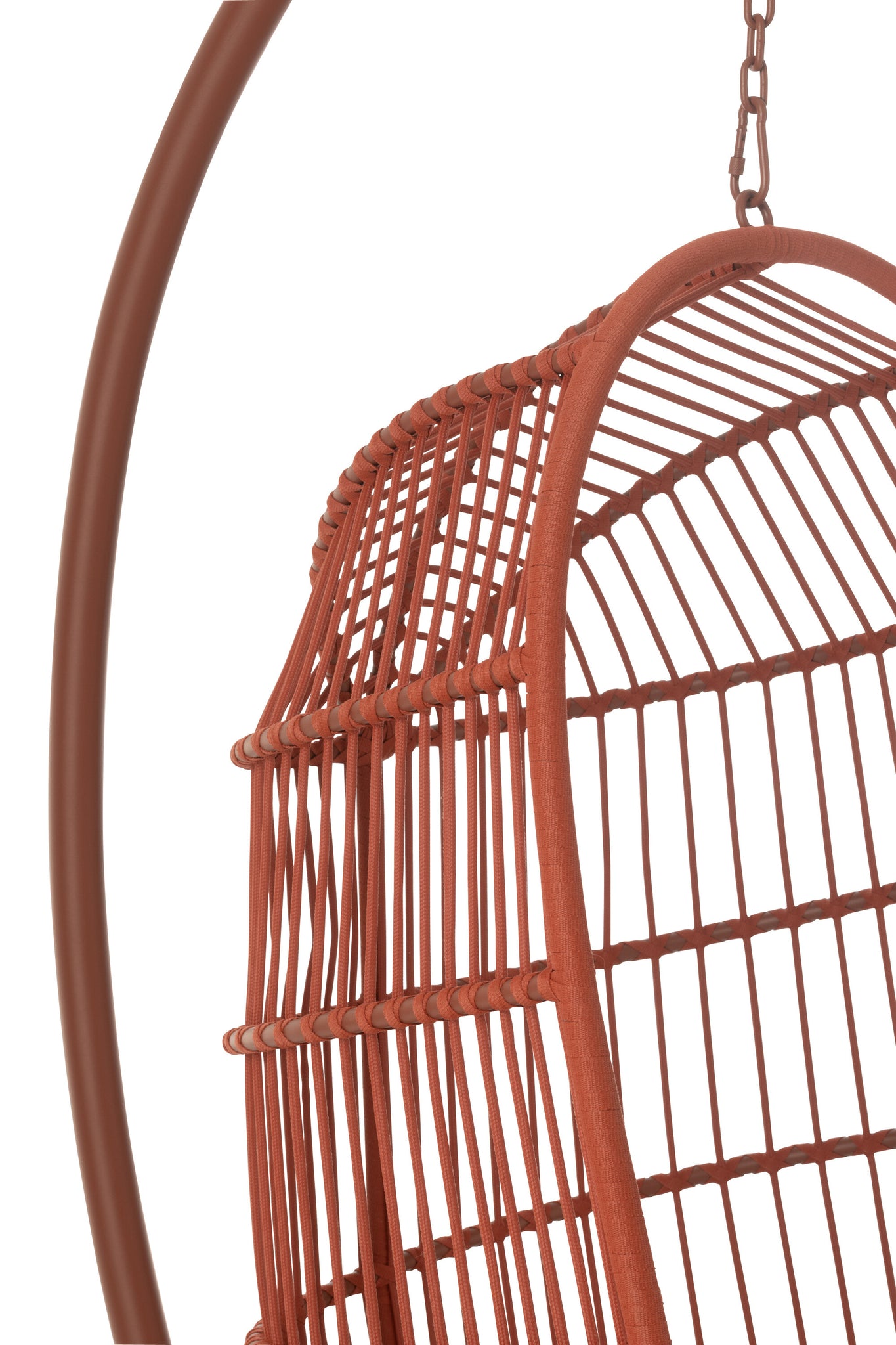Hangstoel Egga Staal/Touw Rood - J-LINE