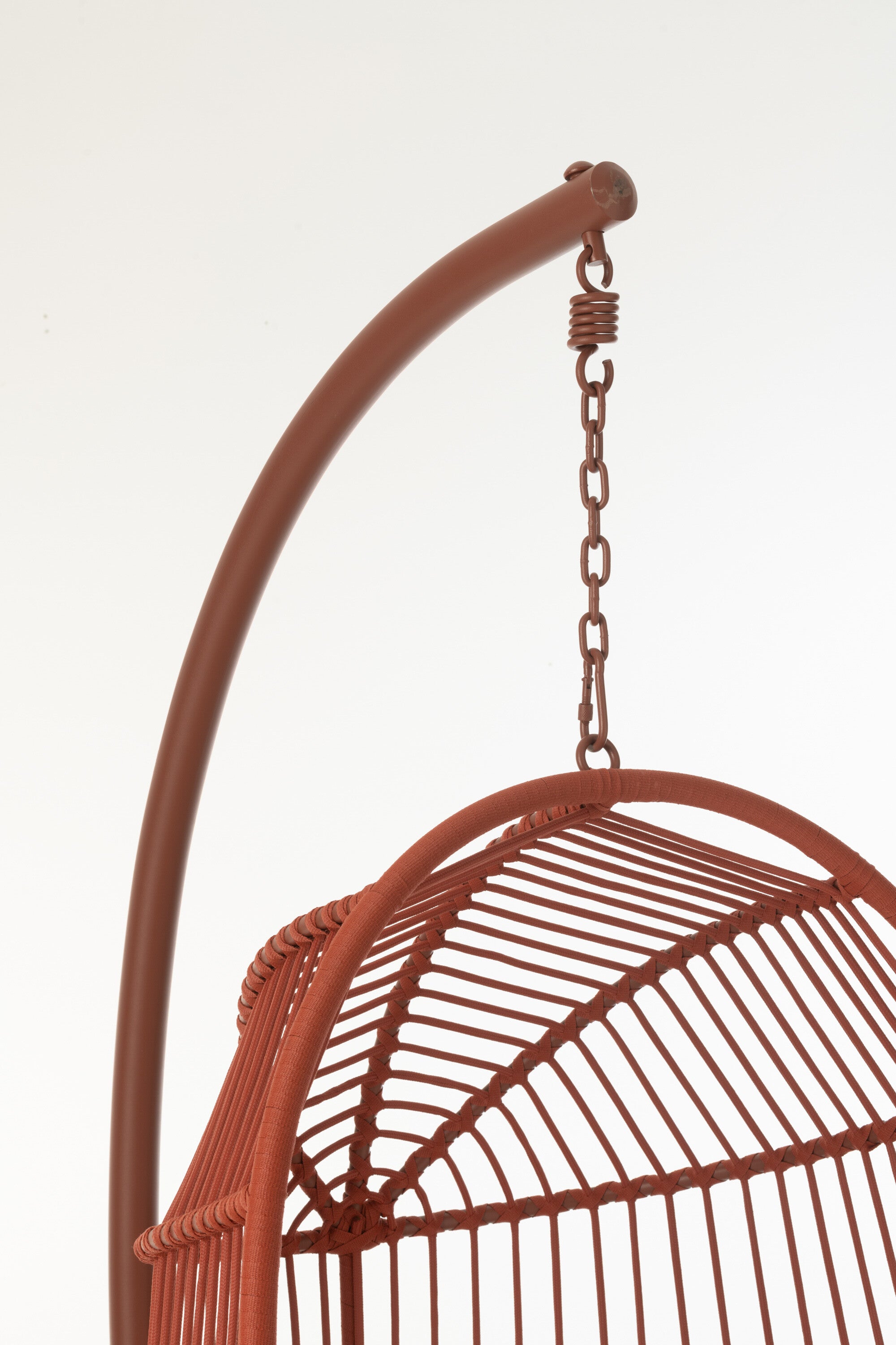Hangstoel Egga Staal/Touw Rood - J-LINE