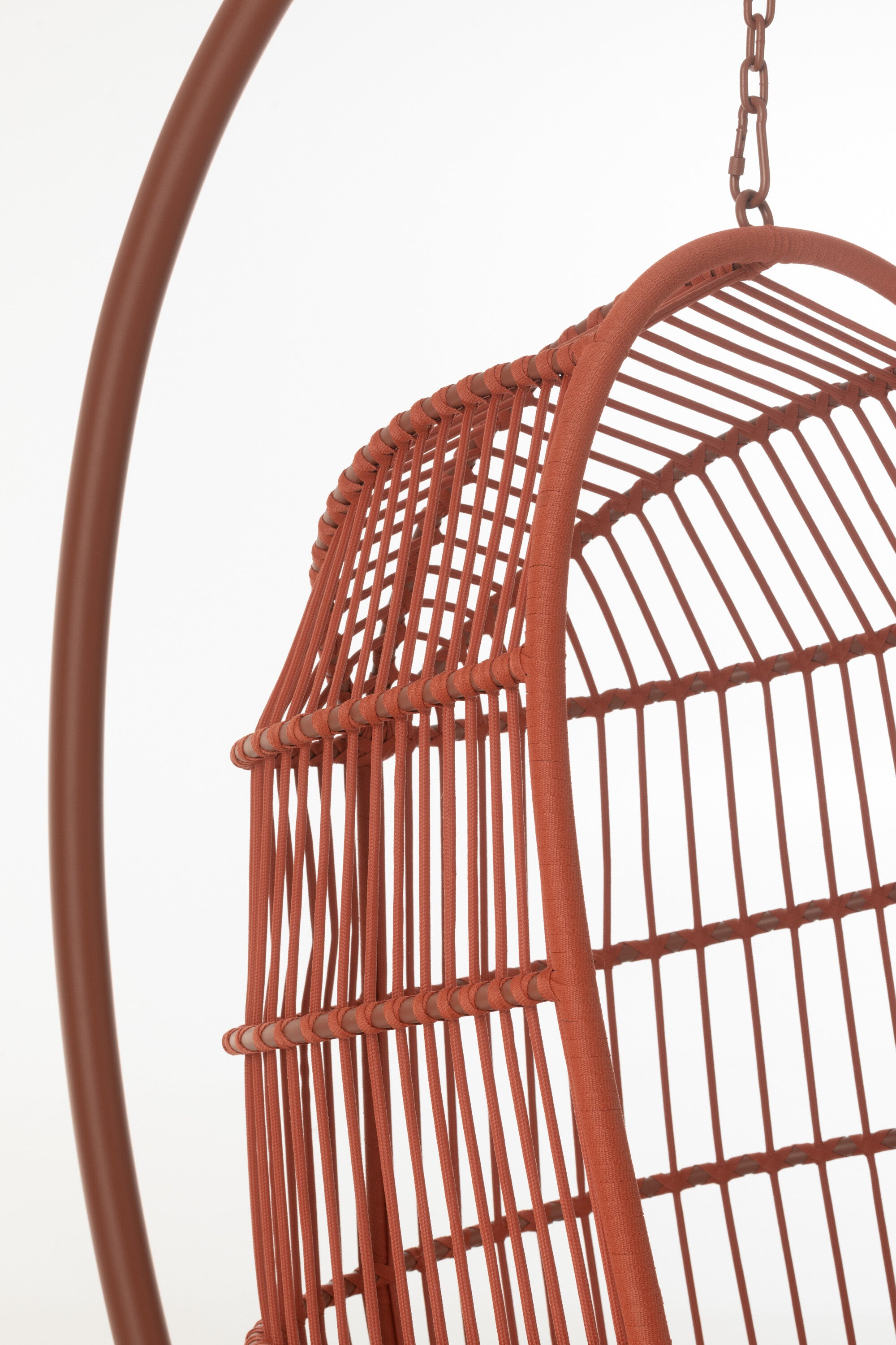 Hangstoel Egga Staal/Touw Rood - J-LINE