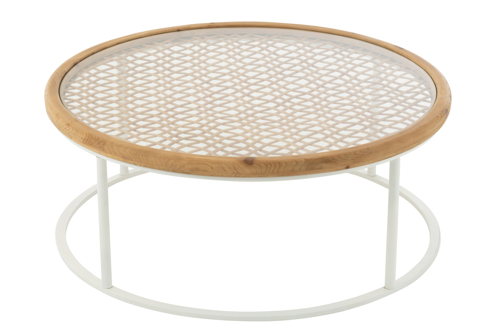 Table basse Mati en bois de sapin/fer - J-LINE