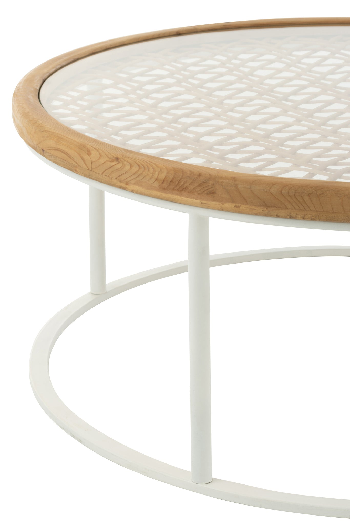 Table basse Mati en bois de sapin/fer - J-LINE