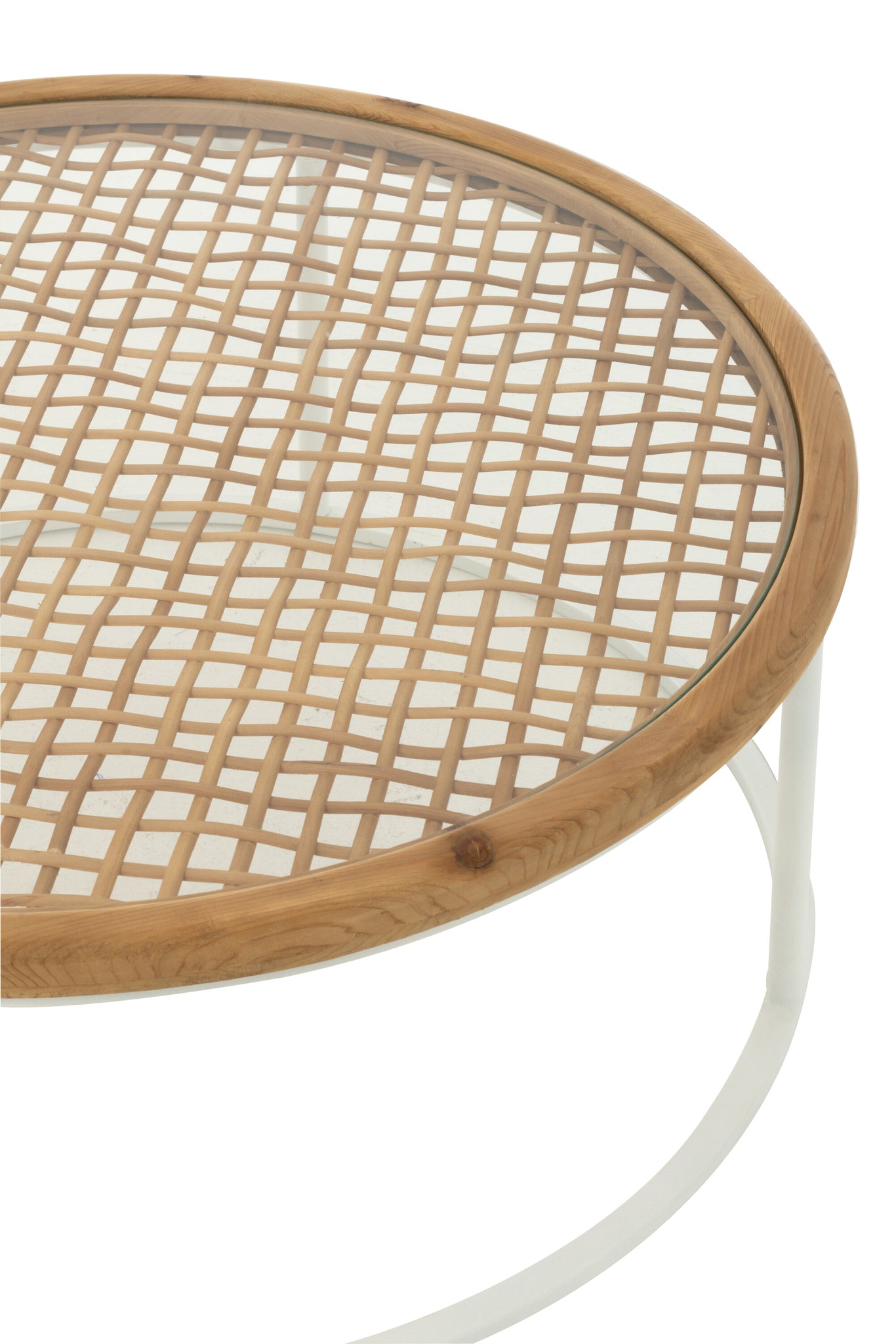 Table basse Mati en bois de sapin/fer - J-LINE