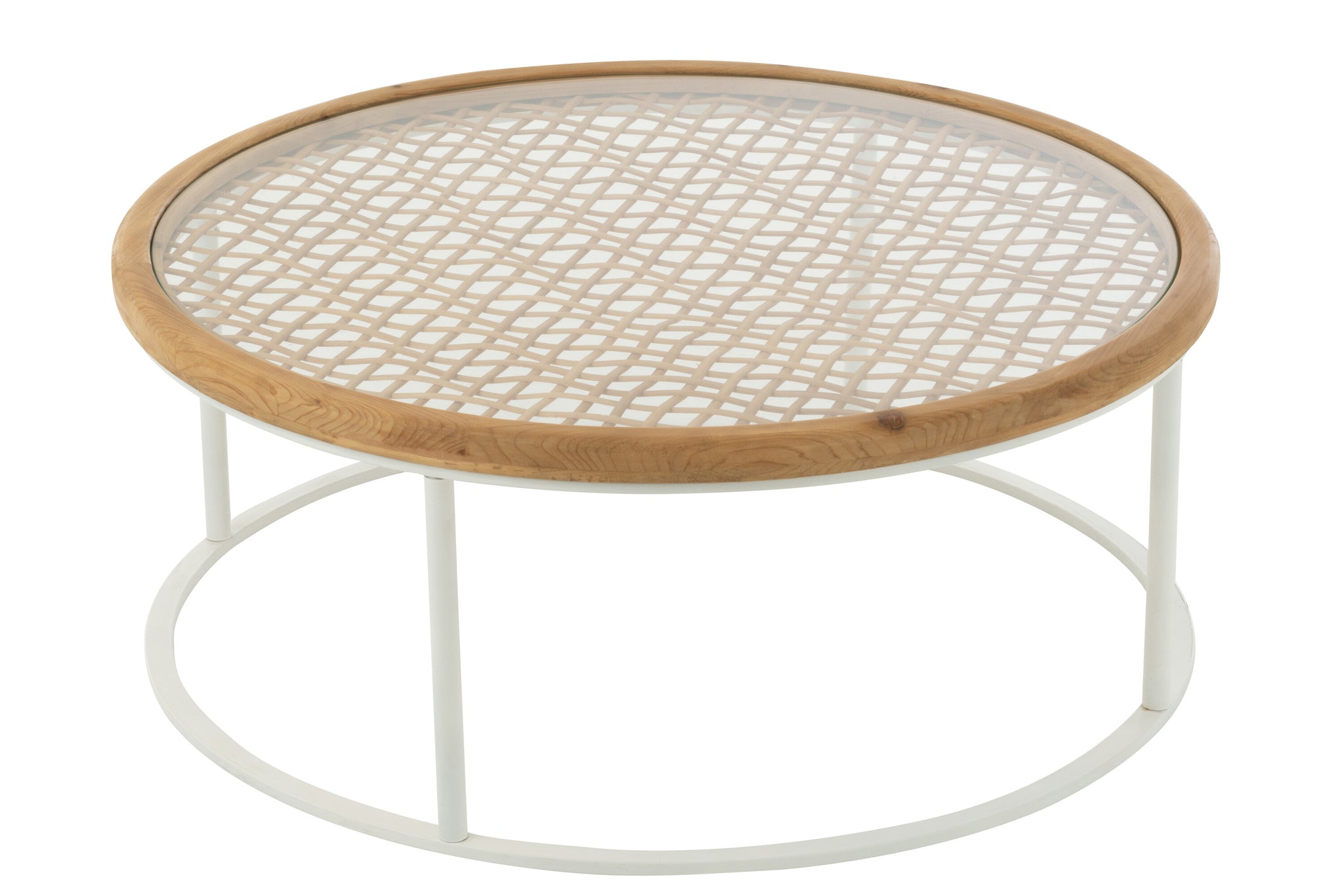 Table basse Mati en bois de sapin/fer - J-LINE