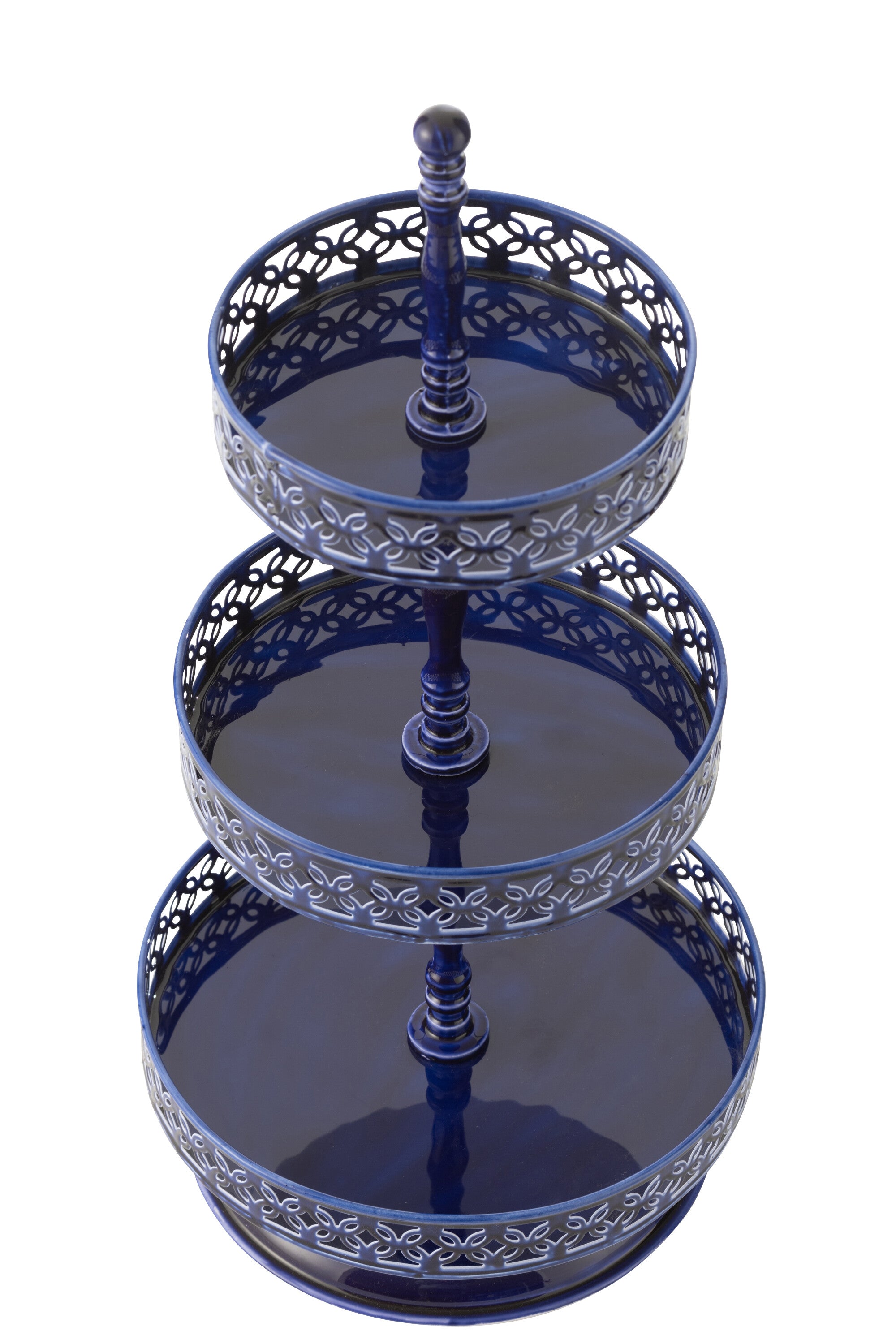 Taartplateau IJzer Blauw - J-LINE