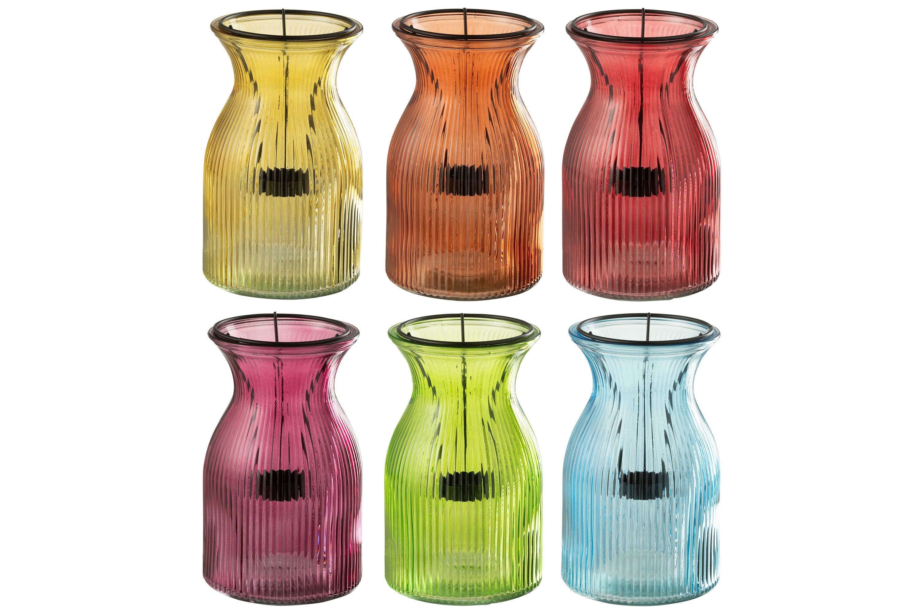Theelichthouder Popa Glas Mix S/6 - J-LINE