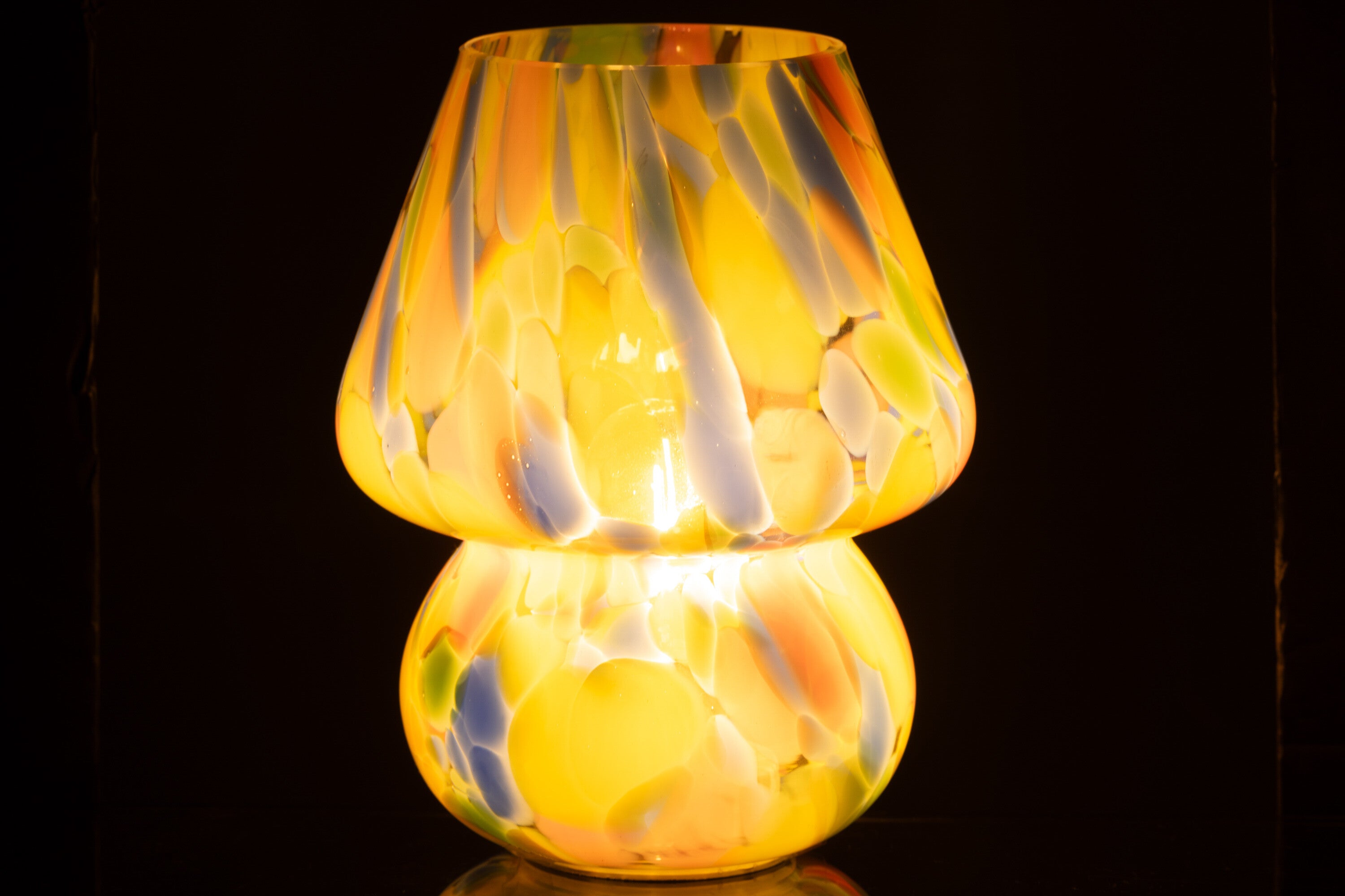 Tafellamp Regenboog Glas Mix L - J-LINE