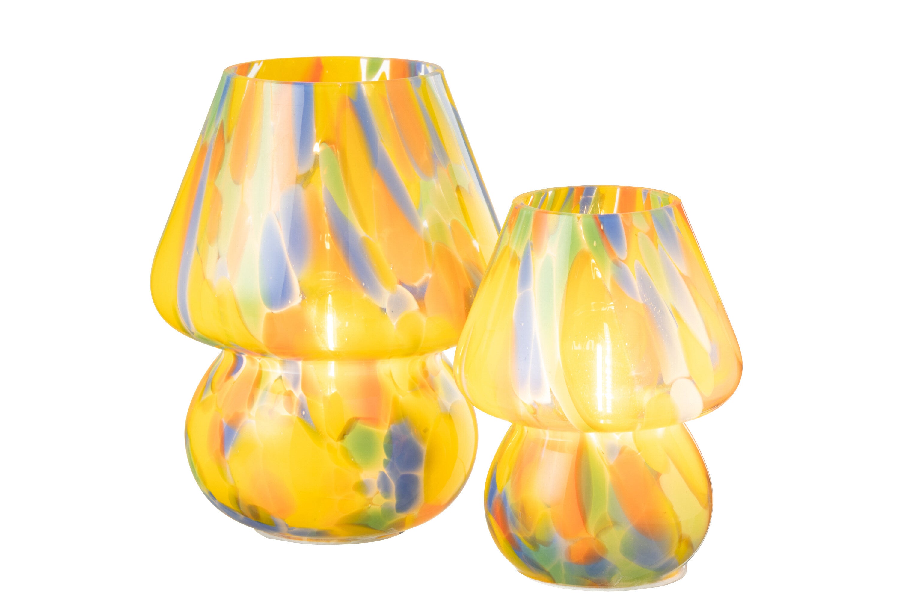 Tafellamp Regenboog Glas Mix L - J-LINE