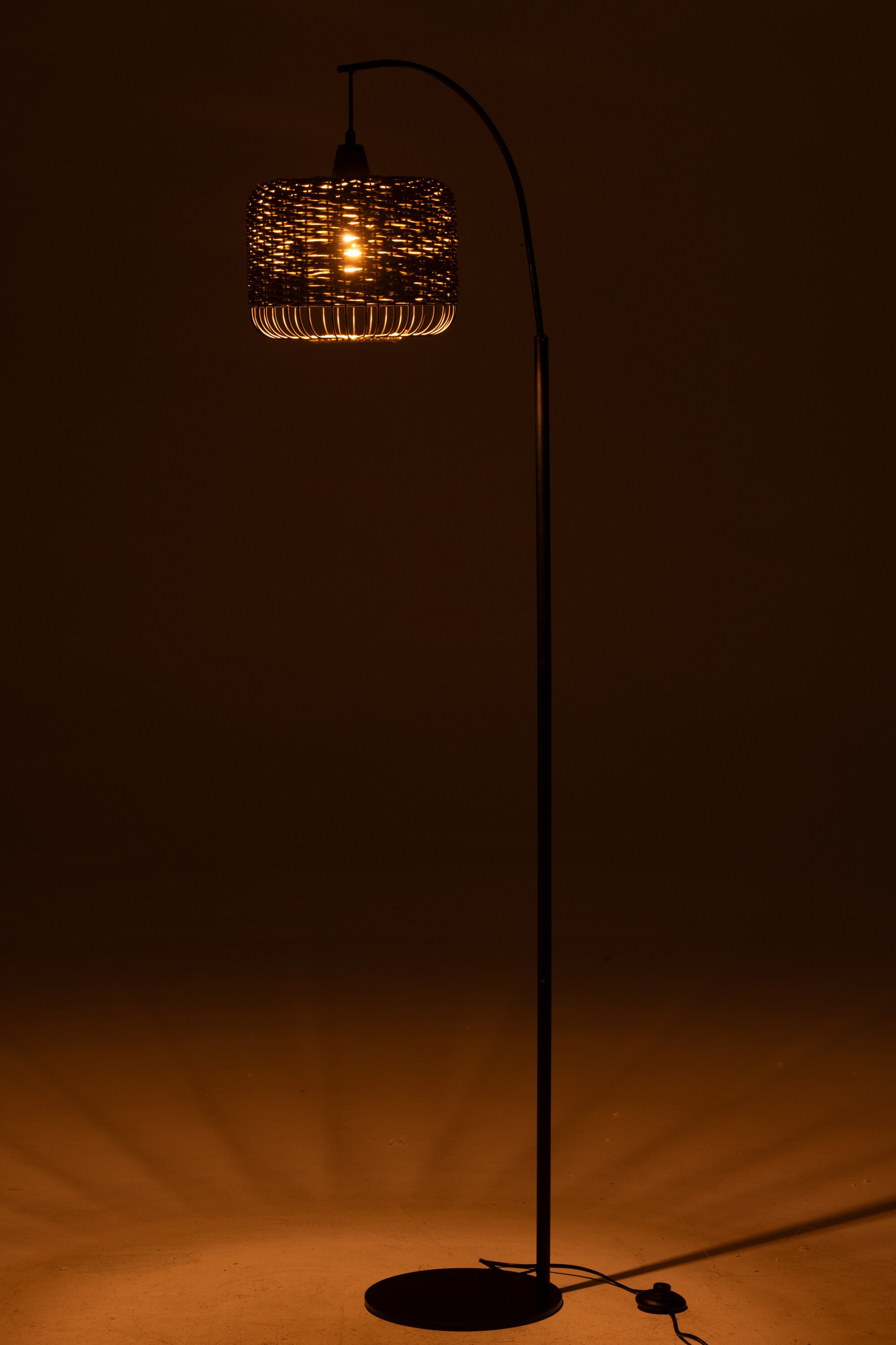 Lampadaire lanterne métal vert - J-LINE