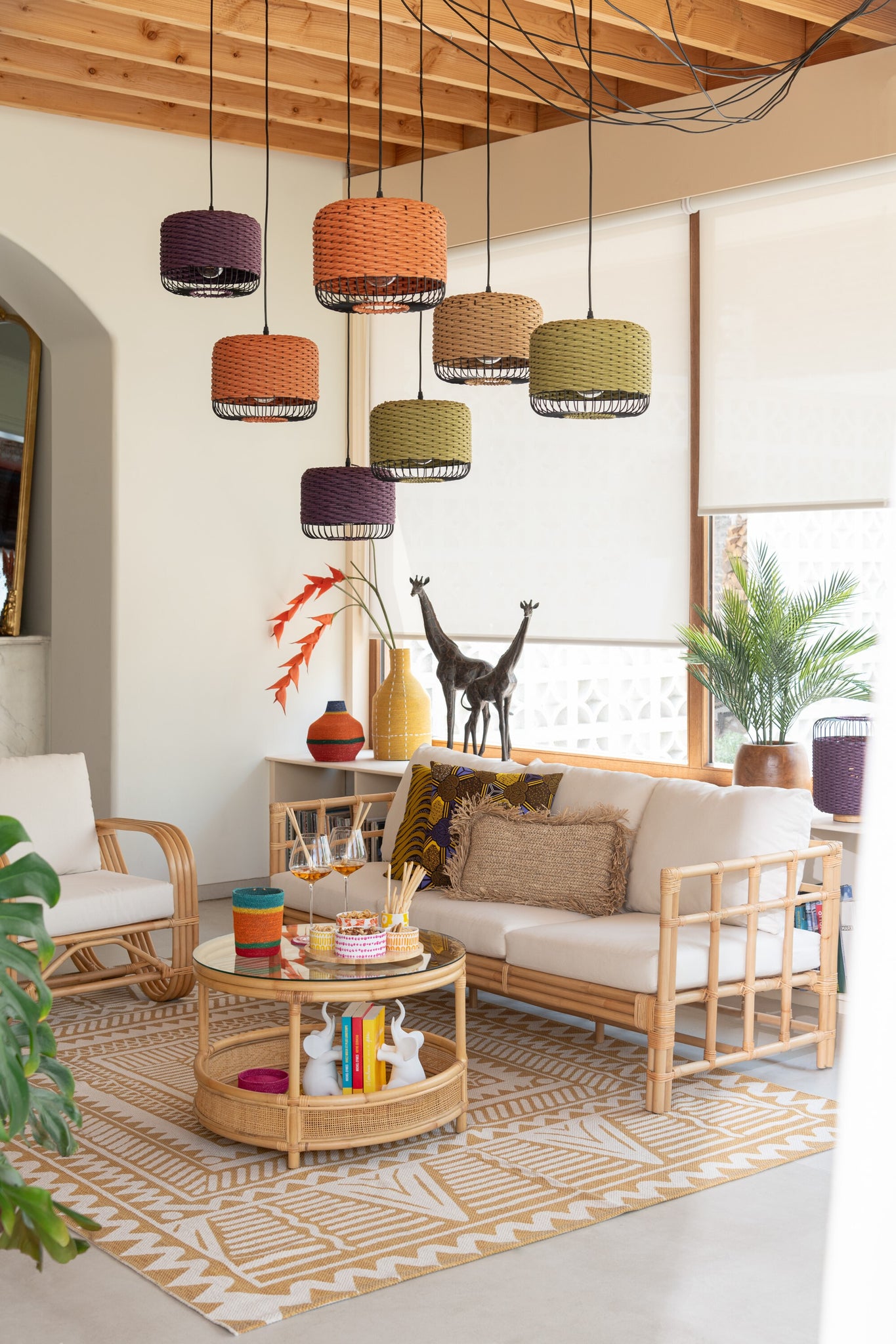 Suspension Métal Violet - J-LINE