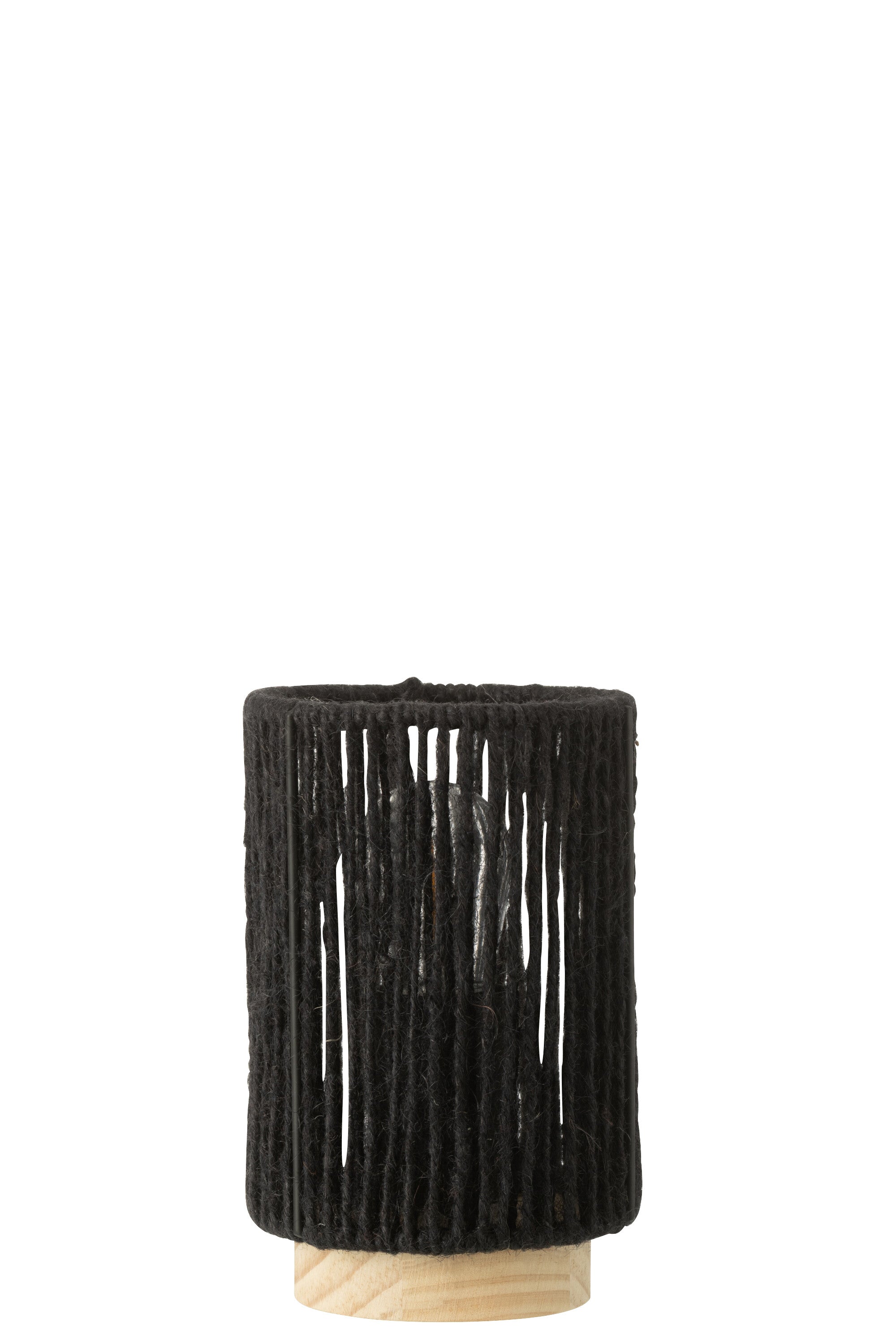 Lampe de table métal/coton noir S - J-LINE