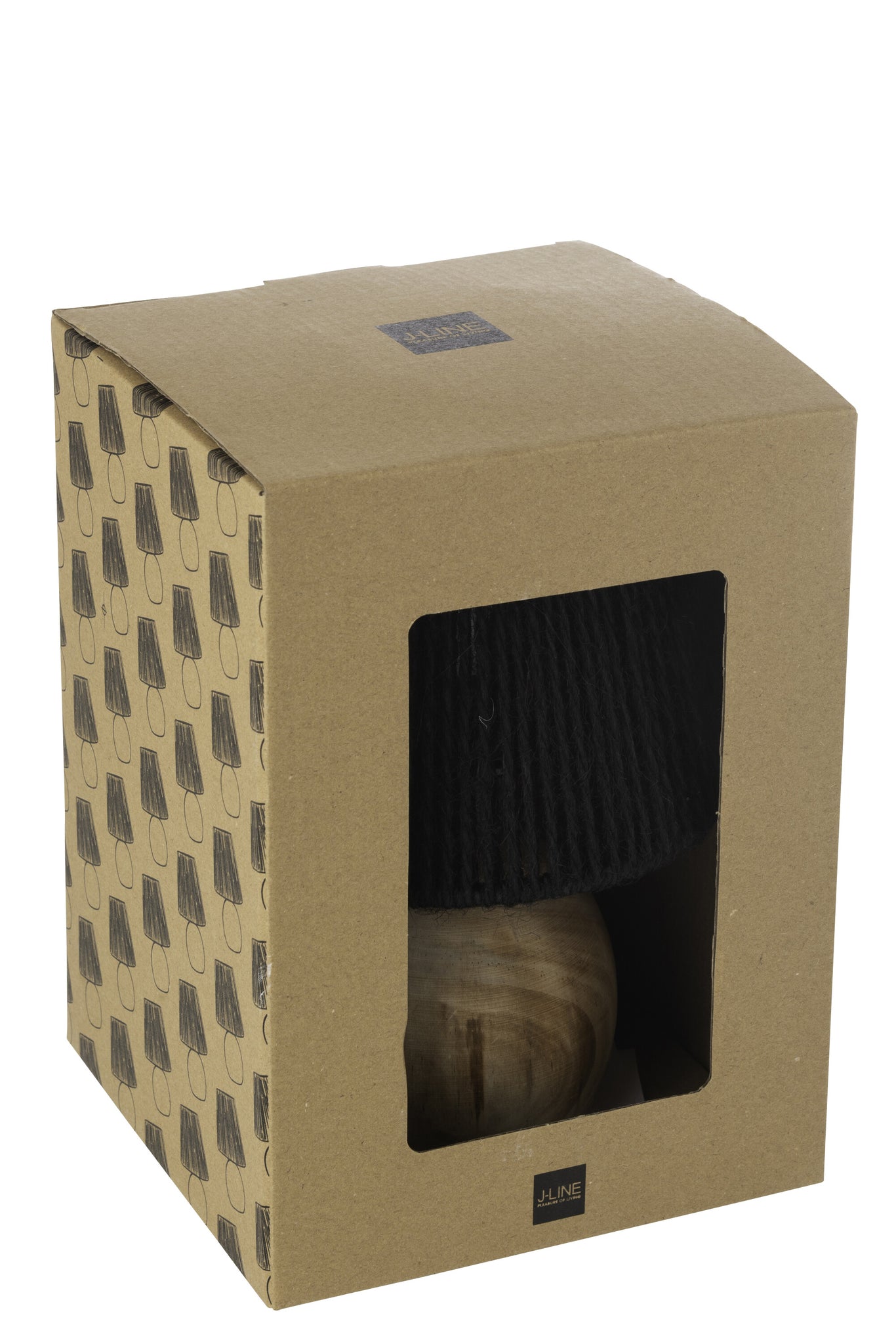 Tafellamp Hout/Metaal Zwart - J-LINE