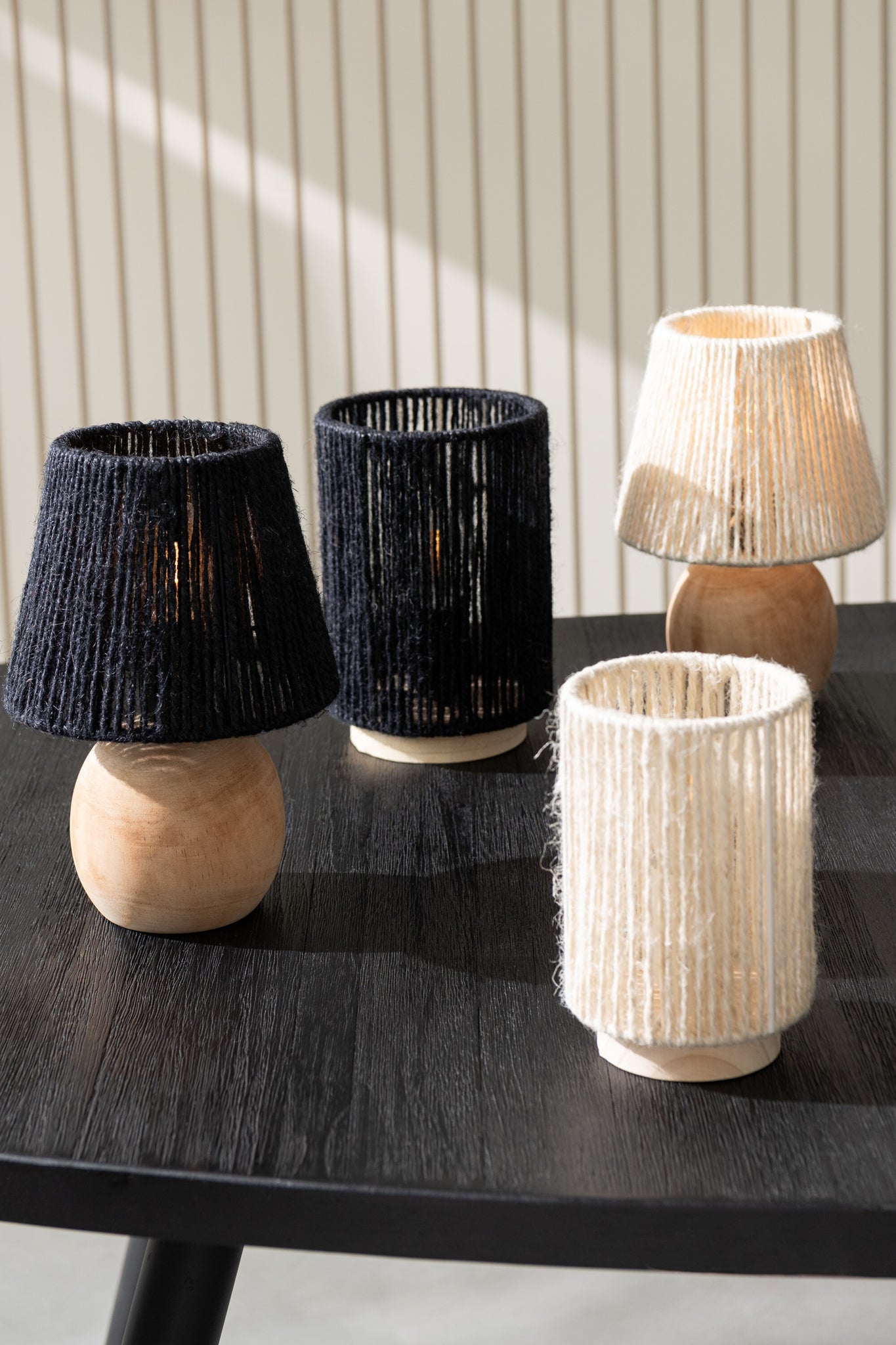 Tafellamp Hout/Metaal Zwart - J-LINE