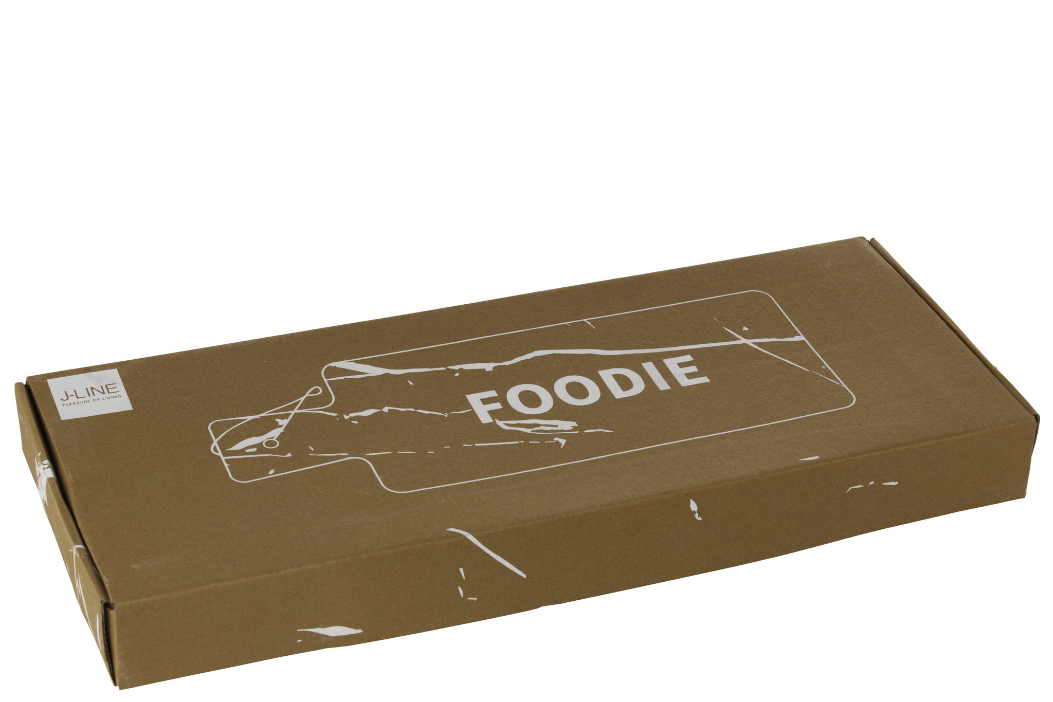 Kaasplank Rechthoekige Foodie Marmer Wit - J-LINE