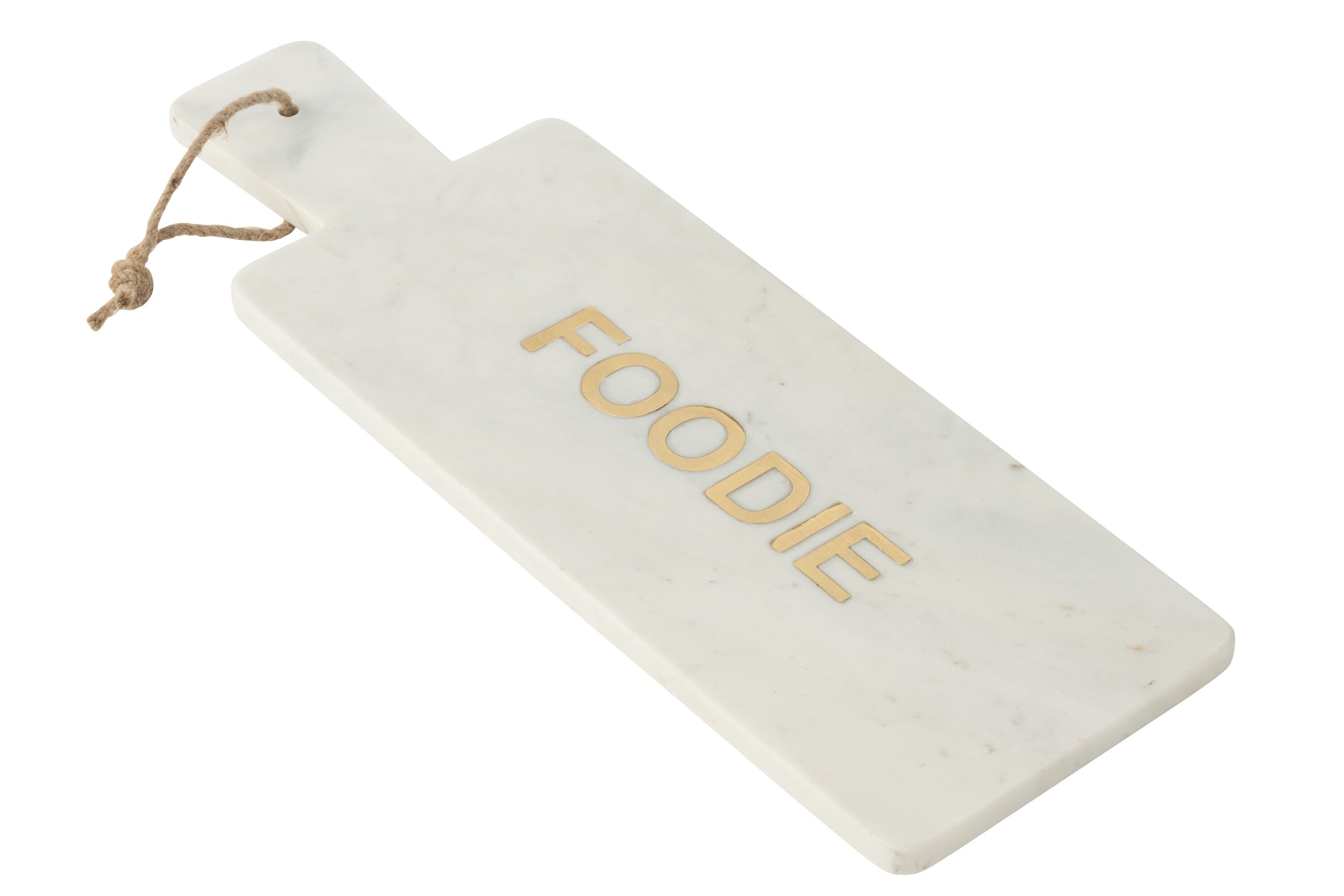 Plateau à fromage rectangulaire en marbre blanc Foodie - J-LINE