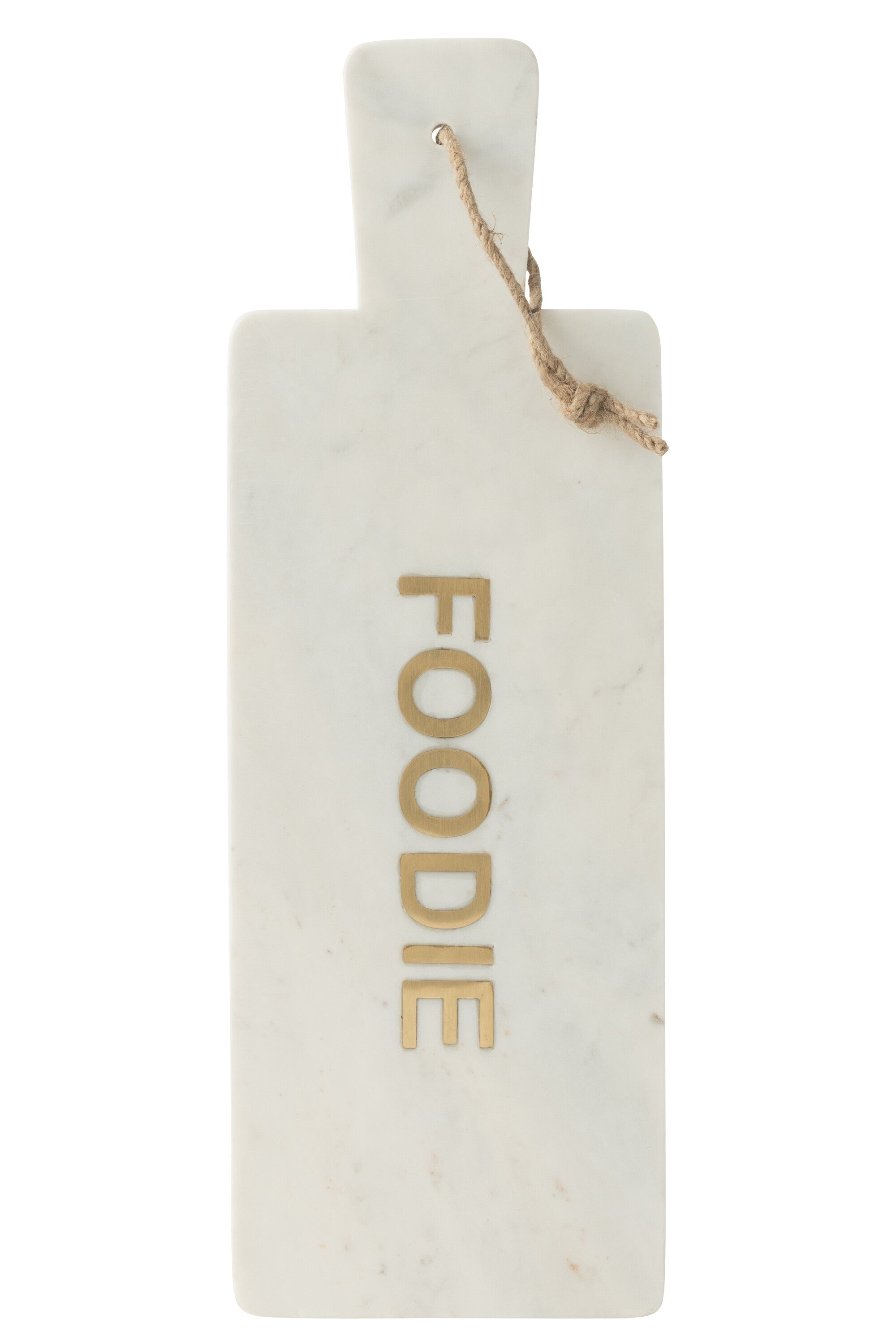 Plateau à fromage rectangulaire en marbre blanc Foodie - J-LINE