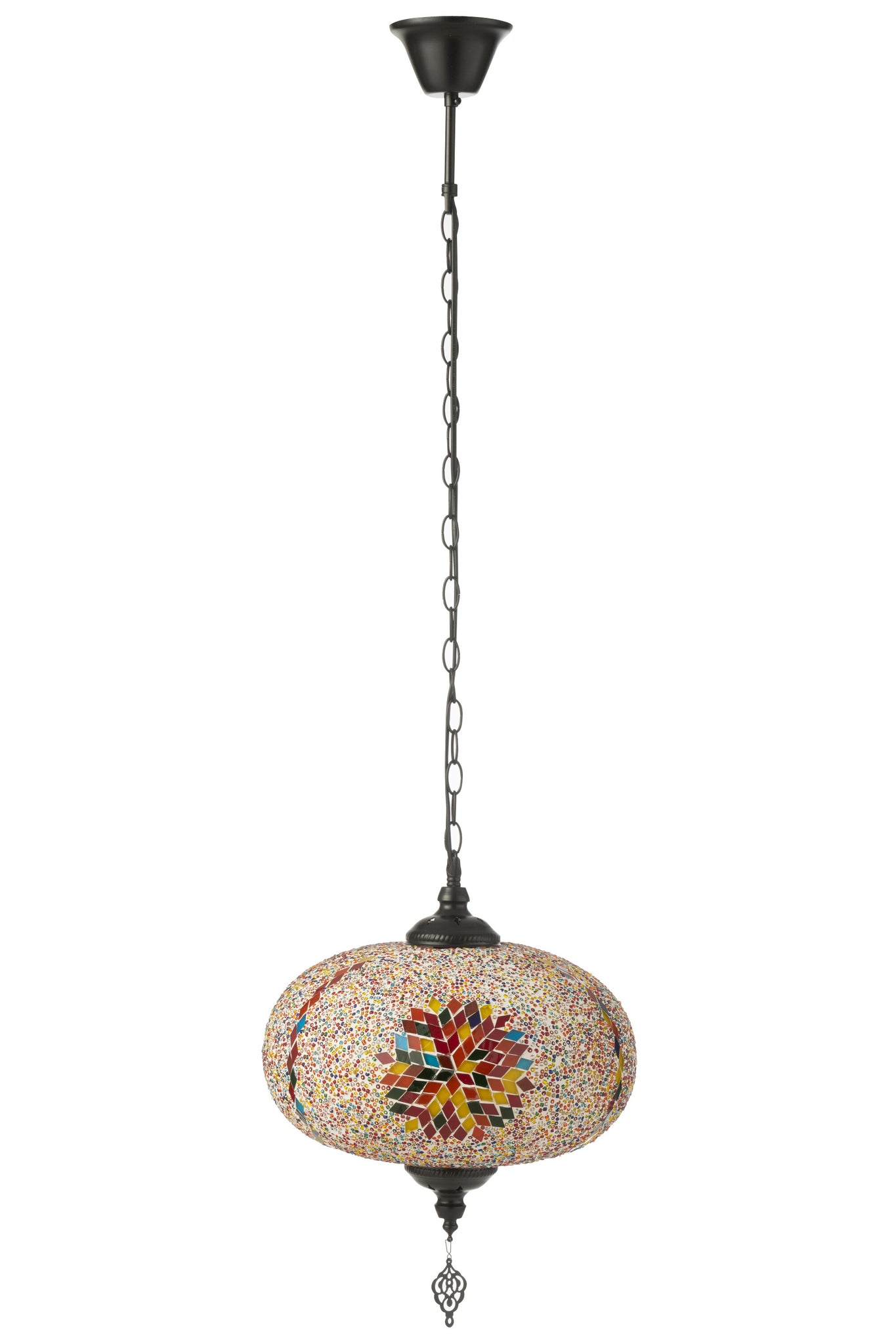Hanglamp Mozaïekglas/Metaal Oranje L - J-LINE