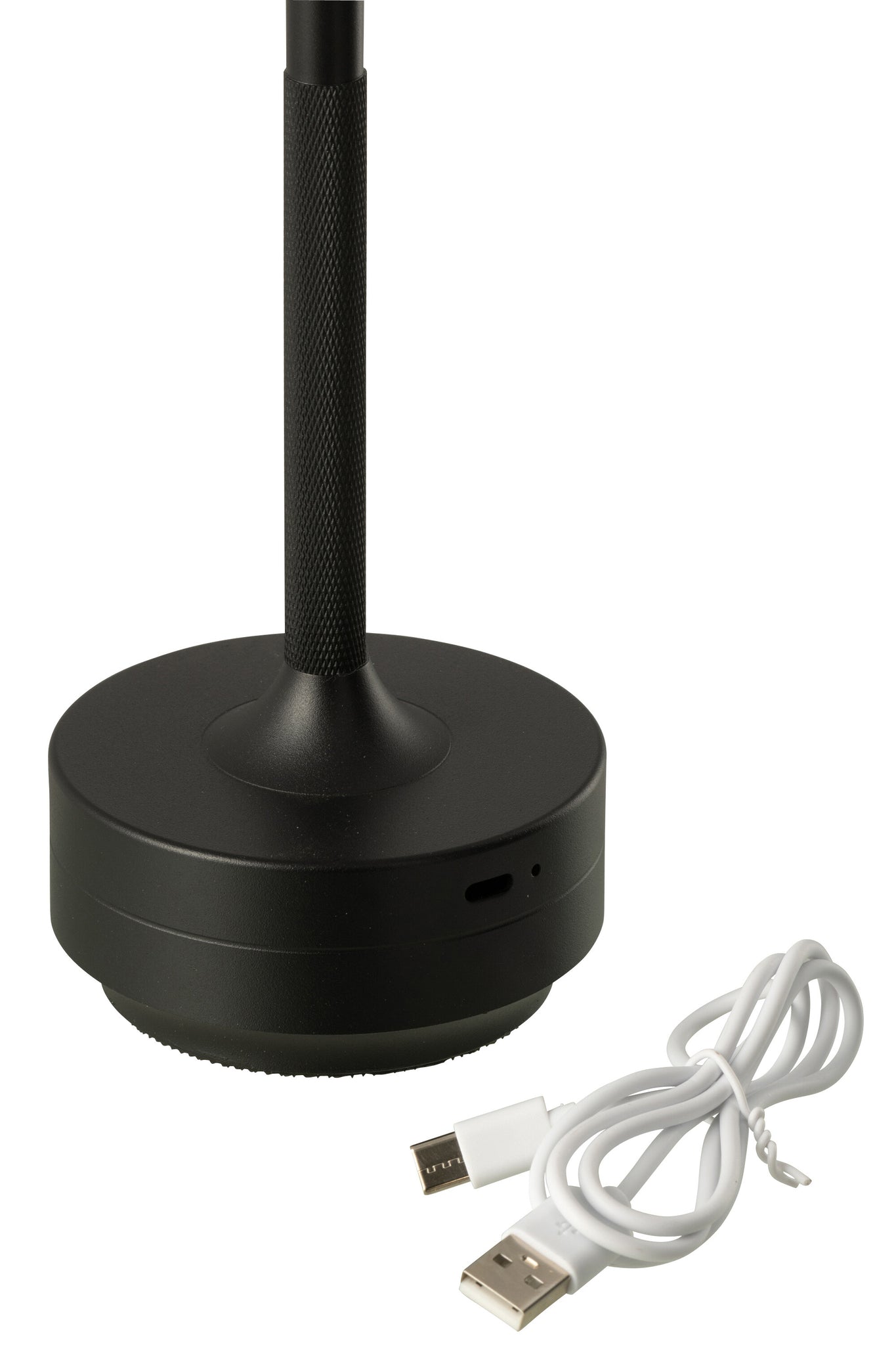 Lampe de table LED tactile plastique noir - J-LINE