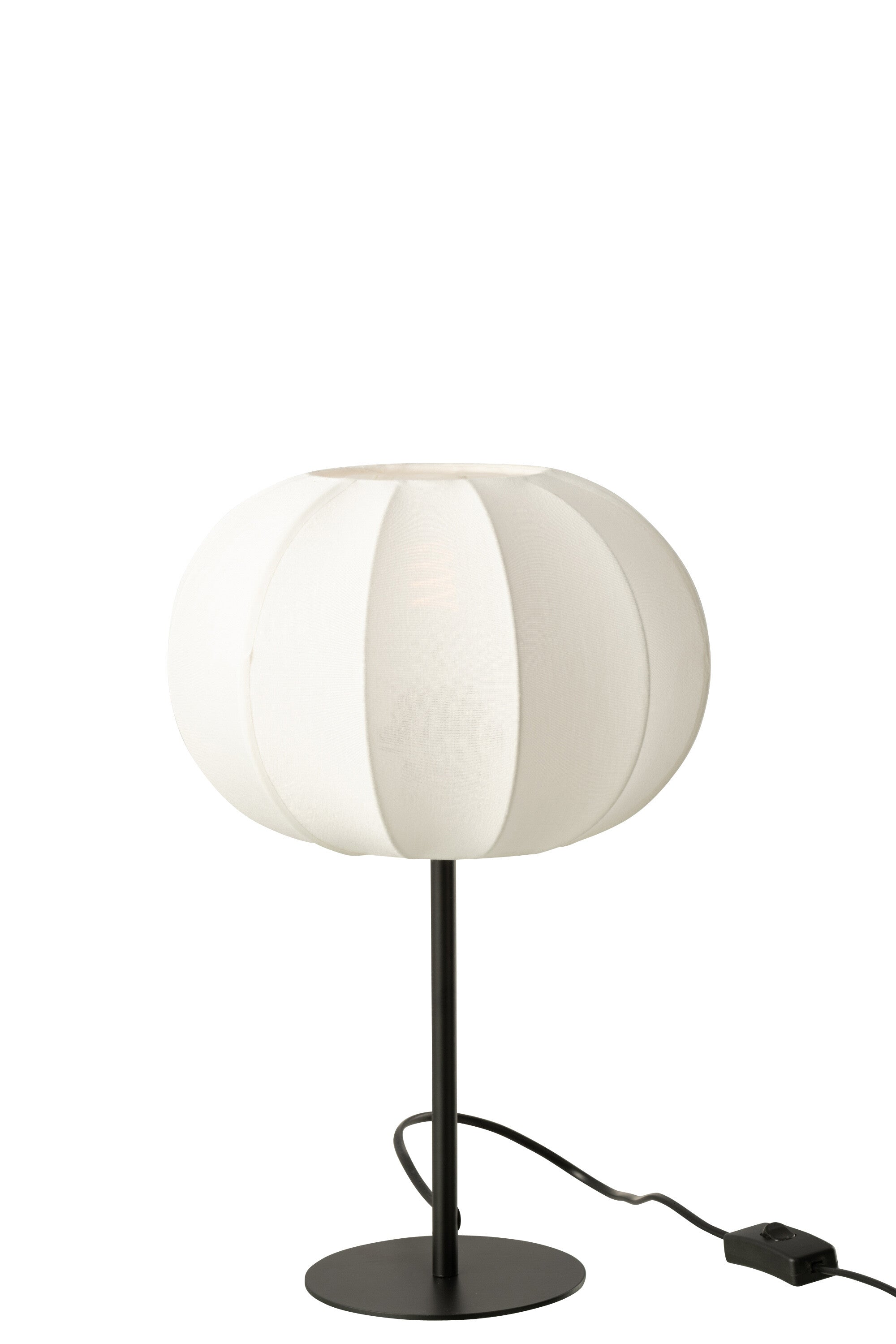 Tafellamp lantaarn metaal/textiel wit S - J-LINE