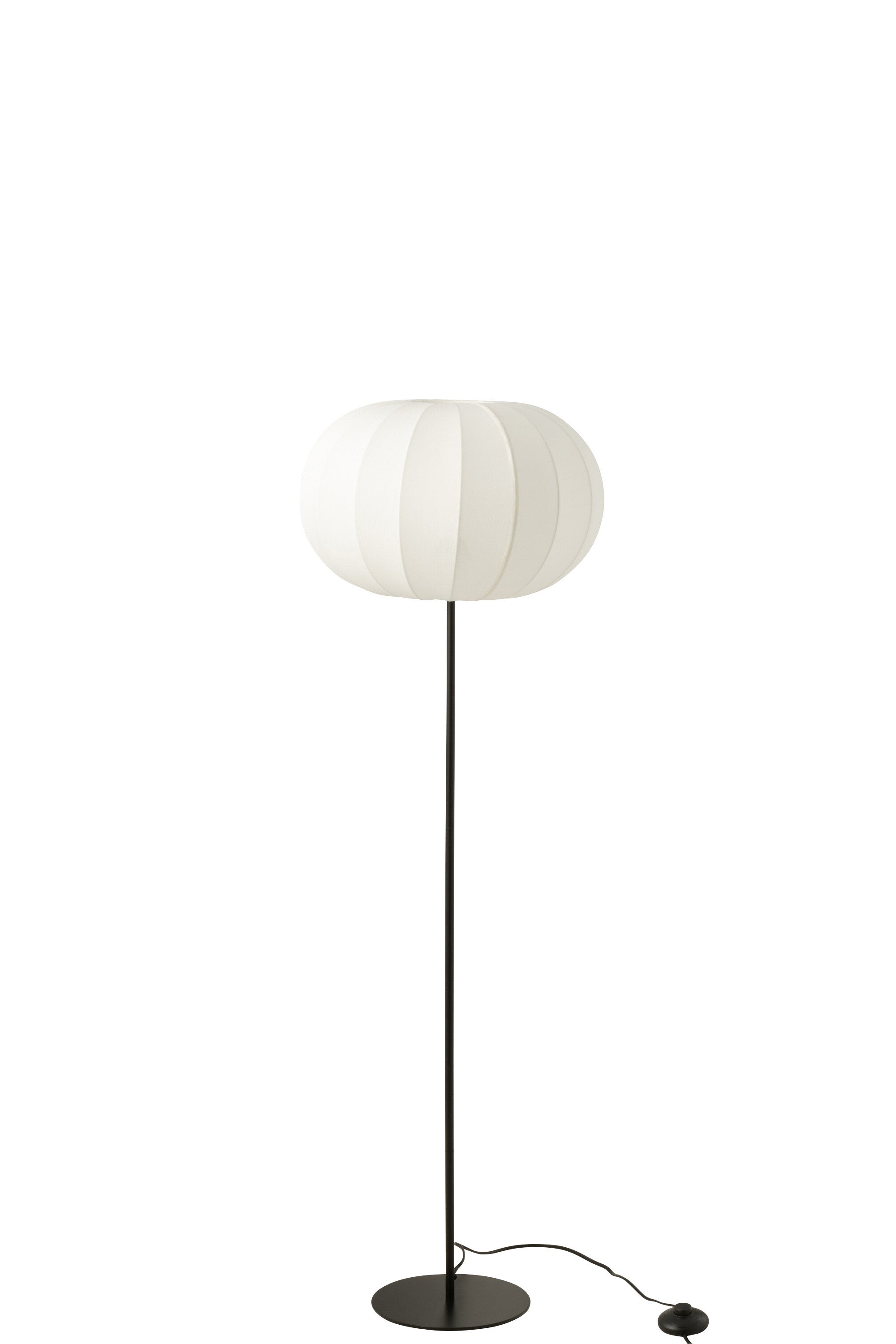 Vloerlamp lantaarn metaal/textiel wit S - J-LINE