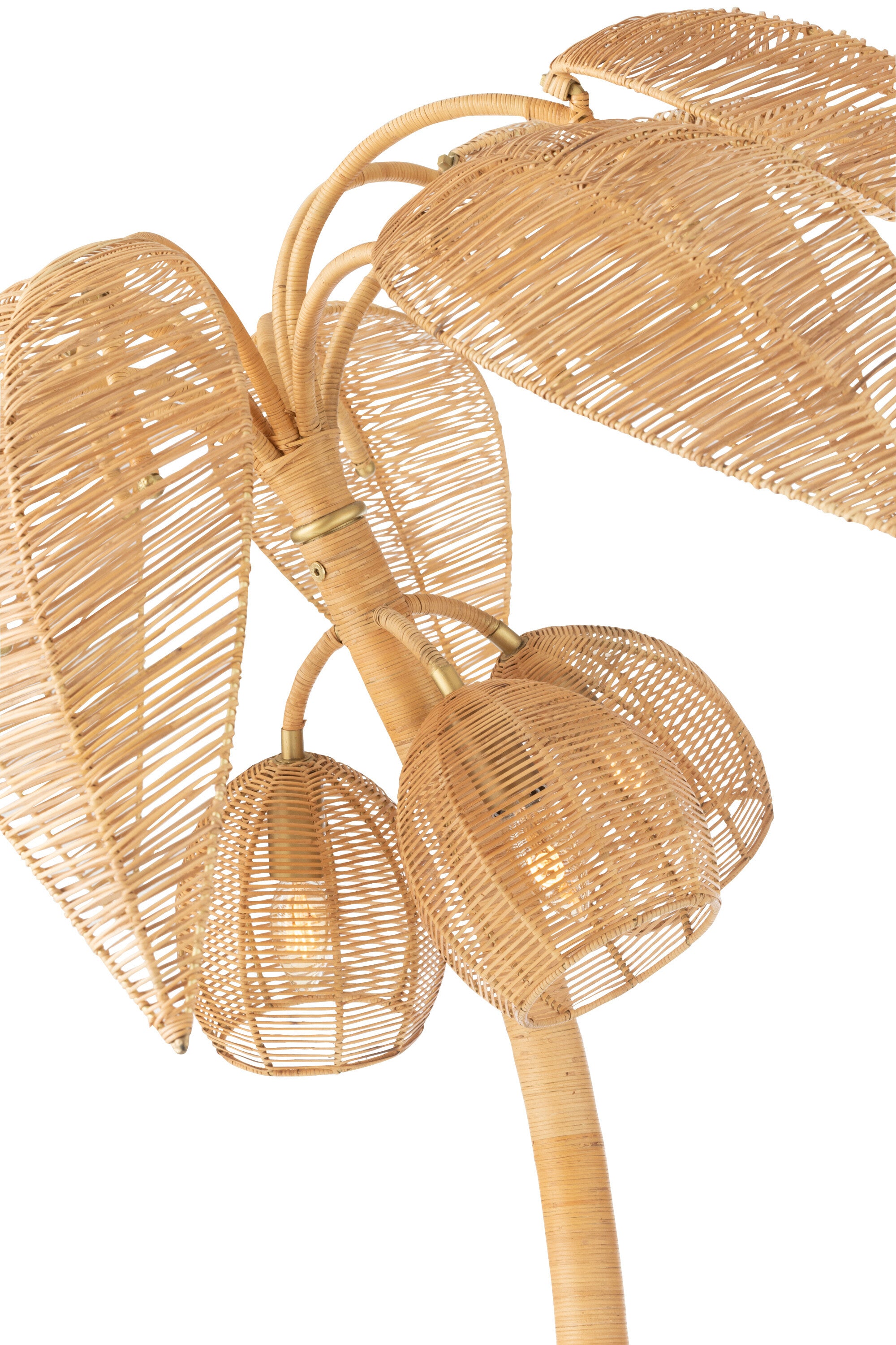 Lampadaire en rotin cocotier S - J-LINE