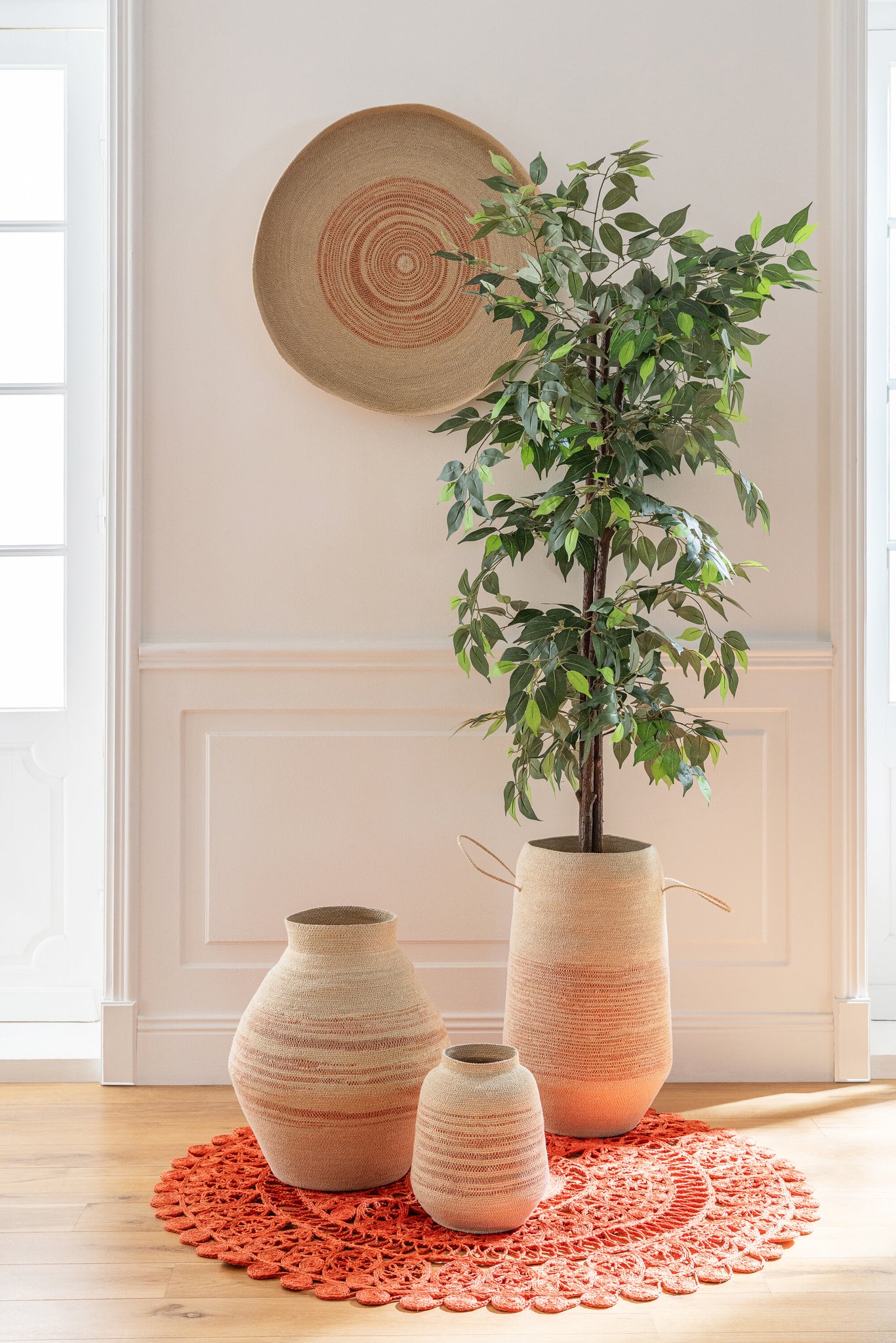 Ficus en pot Vert - J-LINE - EN RUPTURE DE STOCK