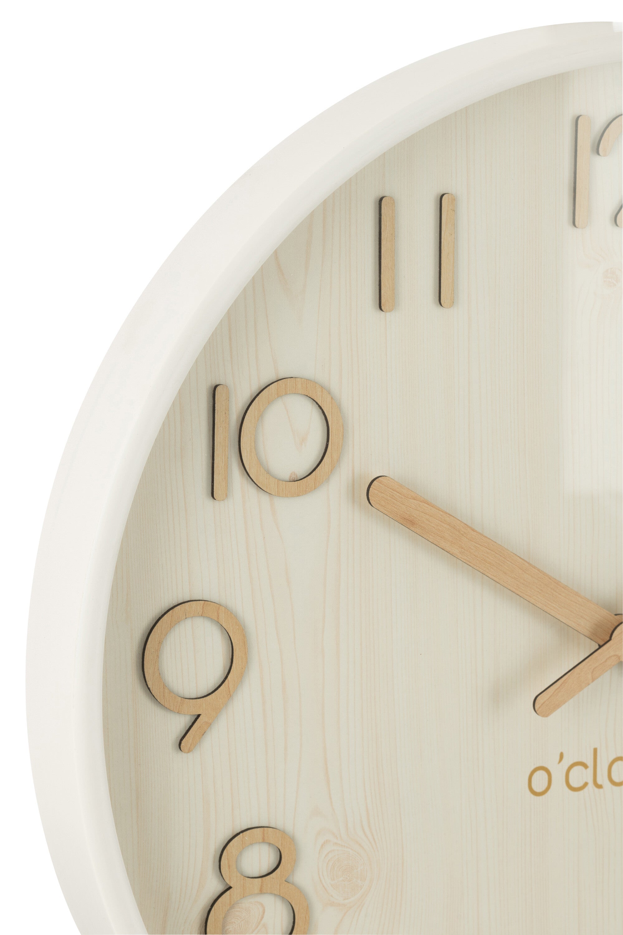 Wandklok Wit L - J-LINE