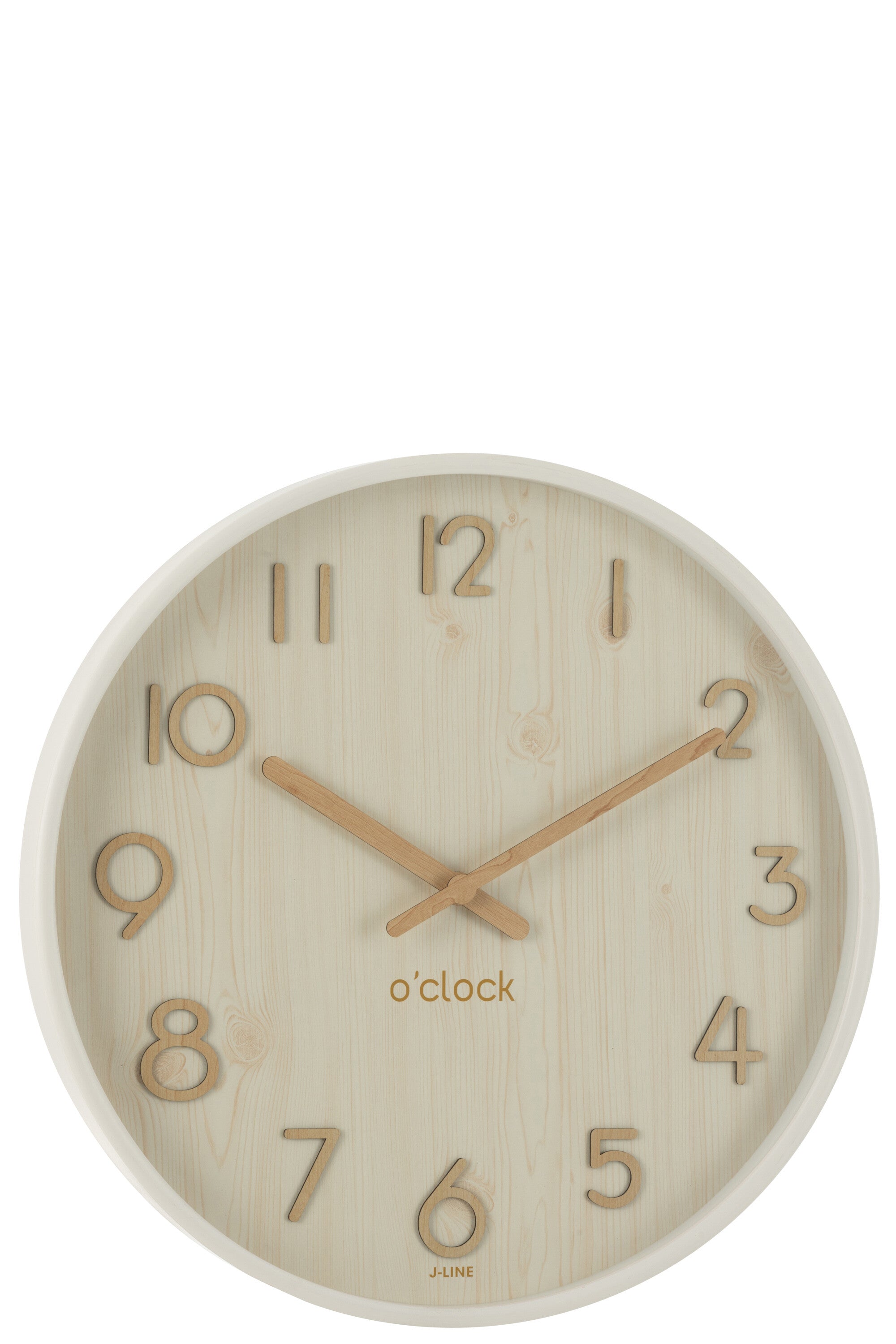 Wandklok Wit L - J-LINE