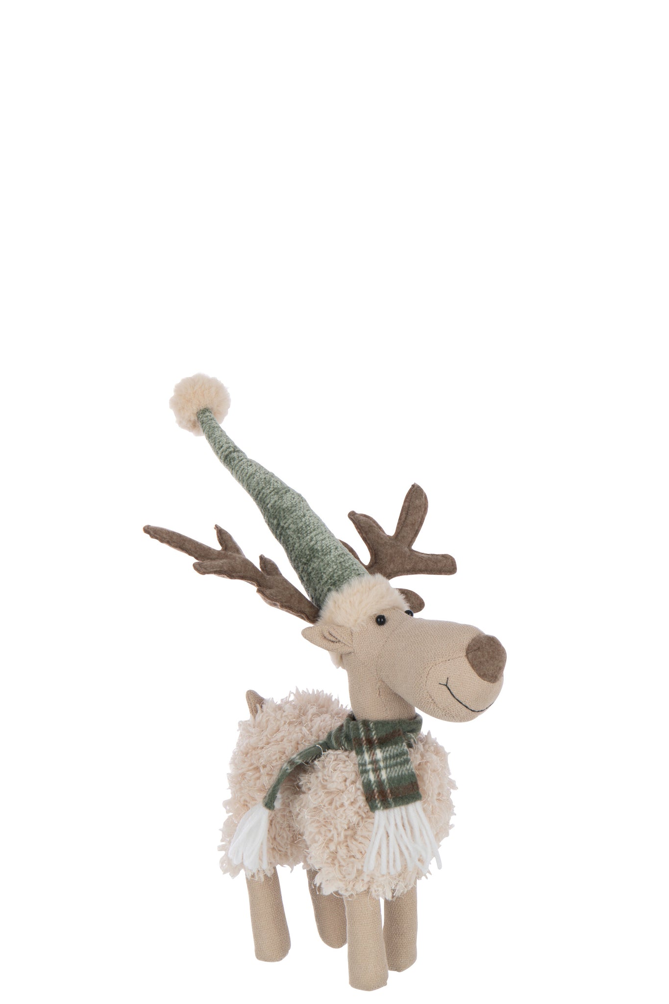 Eland Sjaal Polyester Gebroken Wit/Groen S - J-Line
