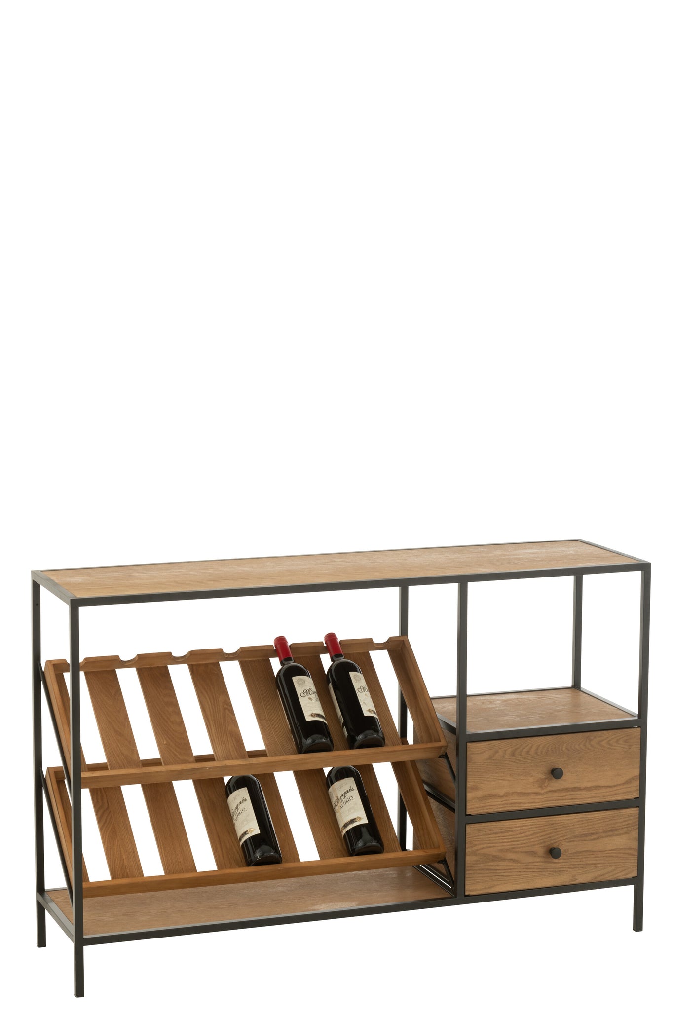 Barkast Natuur/Zwart Klein - J-LINE