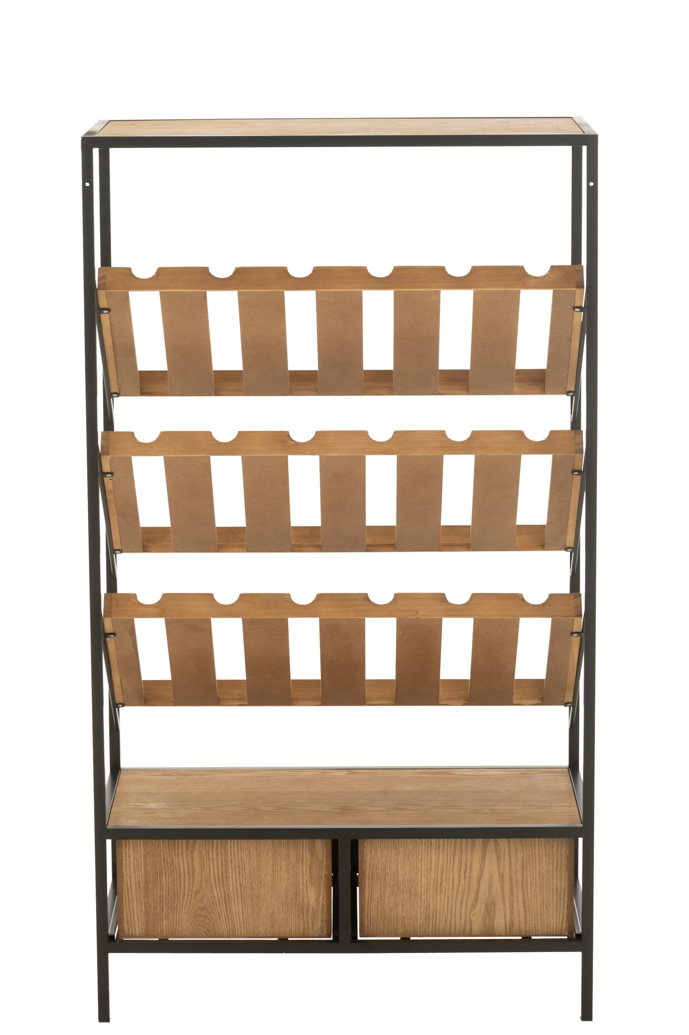 Barkast Natuur/Zwart Medium - J-LINE