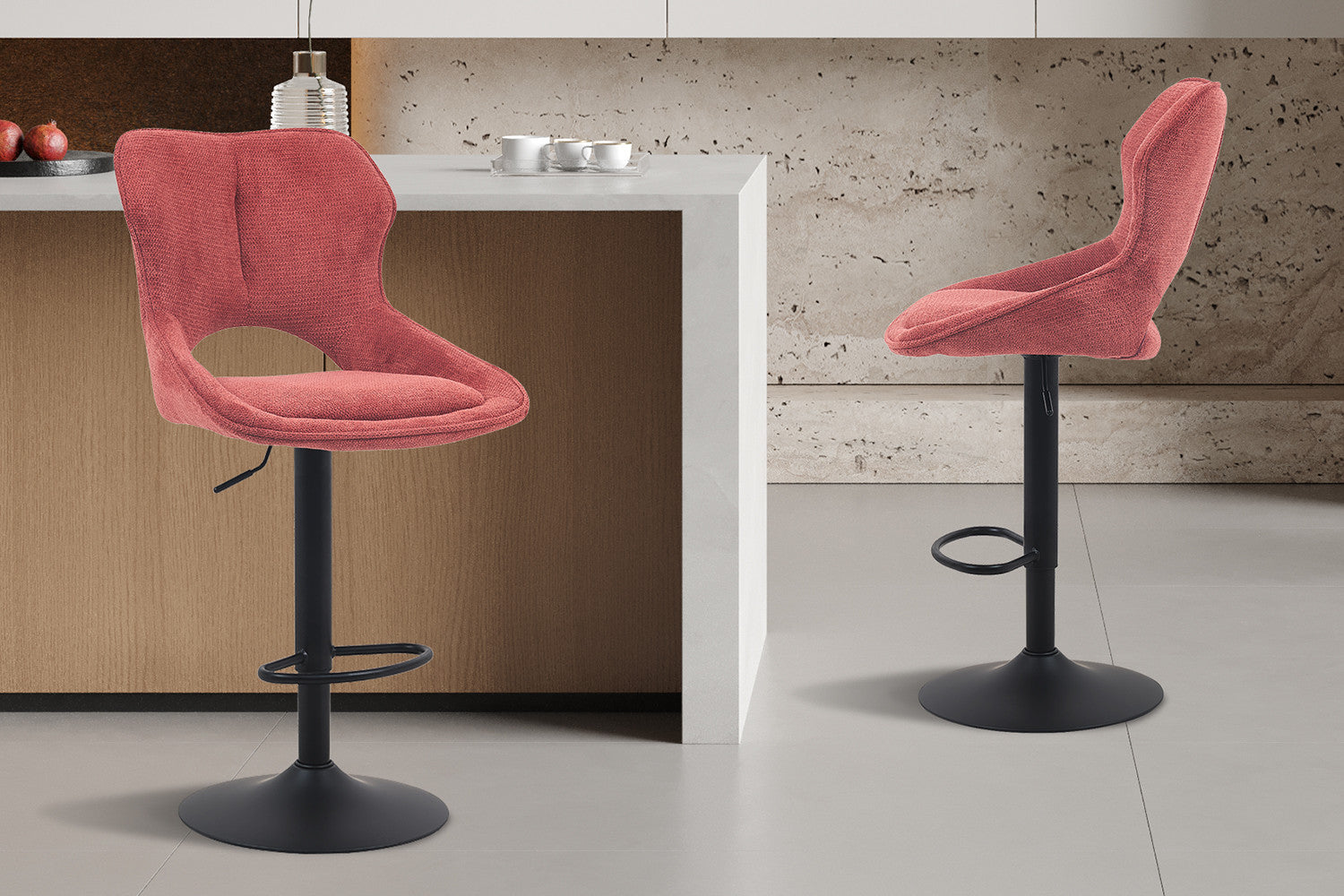 Barkruk 'Mori' rood - RS