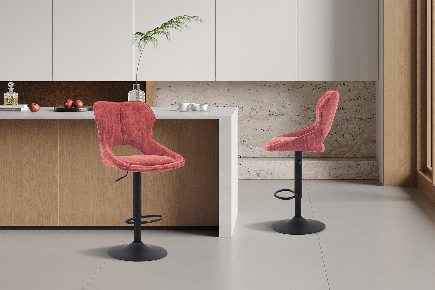 Barkruk 'Mori' rood - RS