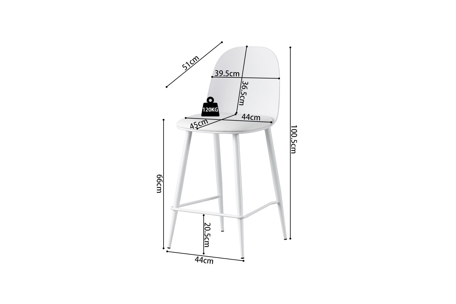 Counterkruk 'Jasmin' wit - RS