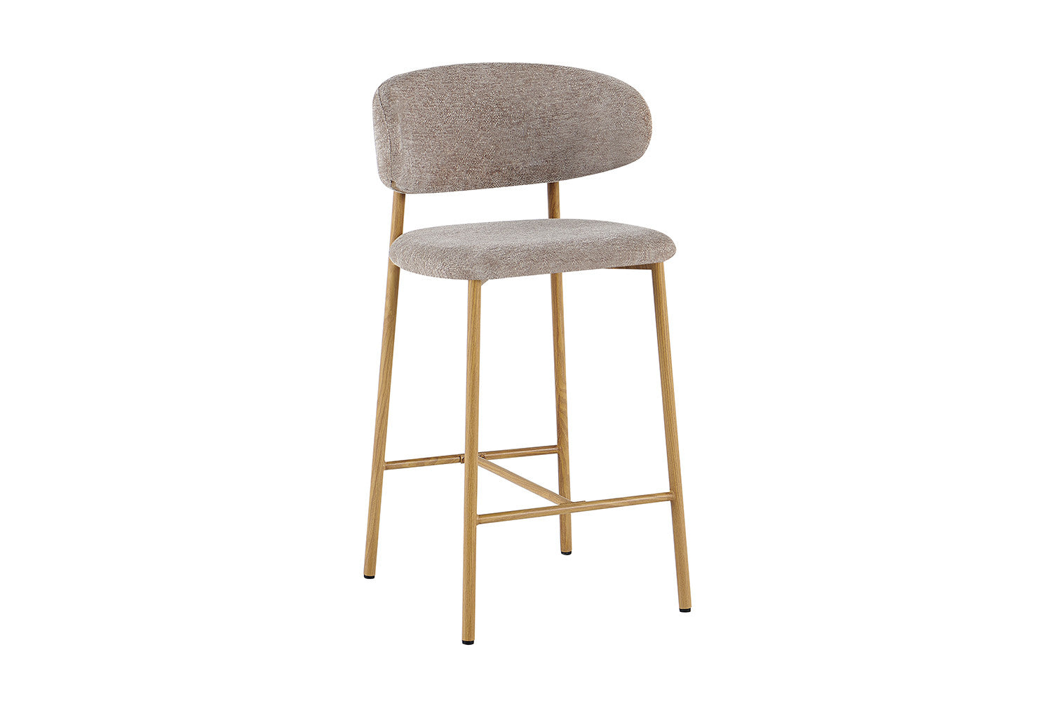 NIEUW - Counterstoel 'Coco' Naturel - Stof Raven 30 Zand - RS