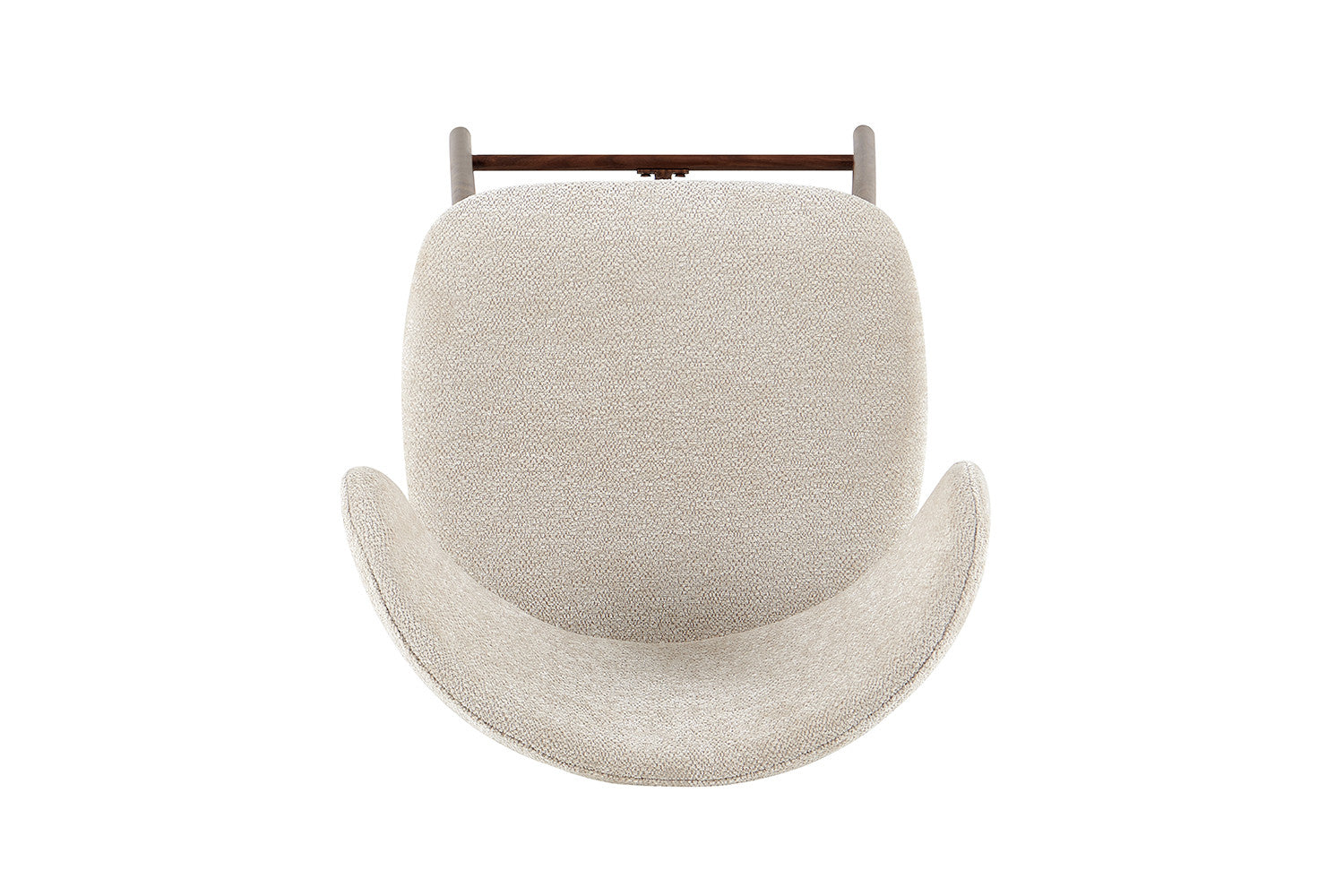 NIEUW - Counterstoel 'Coco' Walnoot - Stof Raven 24 Beige - RS