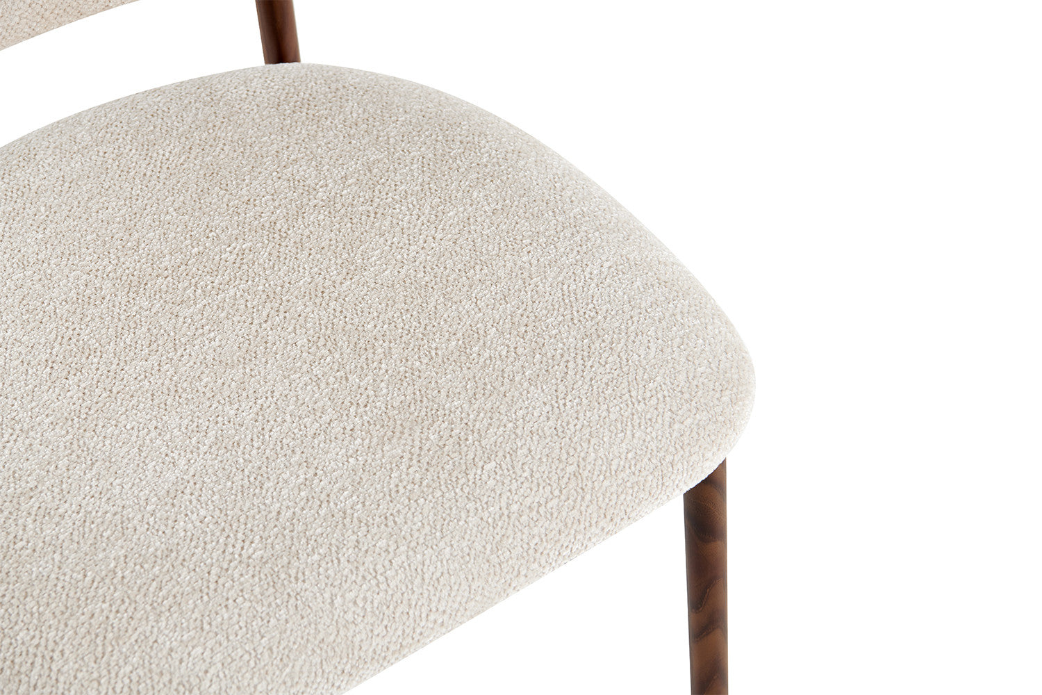 NIEUW - Counterstoel 'Coco' Walnoot - Stof Raven 24 Beige - RS