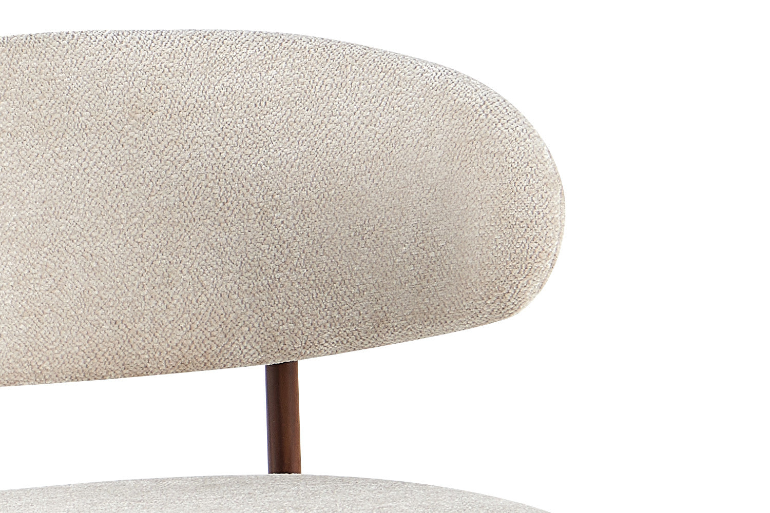 NIEUW - Counterstoel 'Coco' Walnoot - Stof Raven 24 Beige - RS