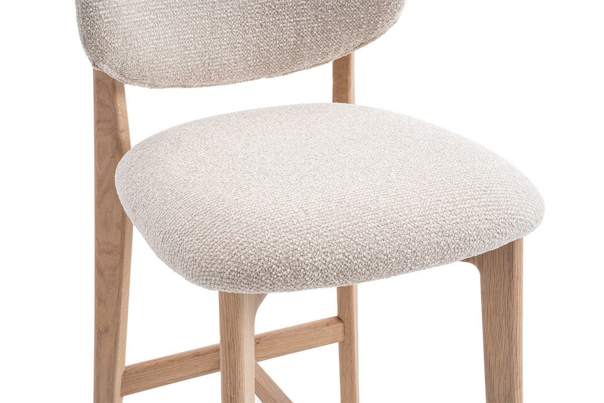 Counterstoel 'Carmen' Naturel Eik Ote Milan 103 Beige  - RS