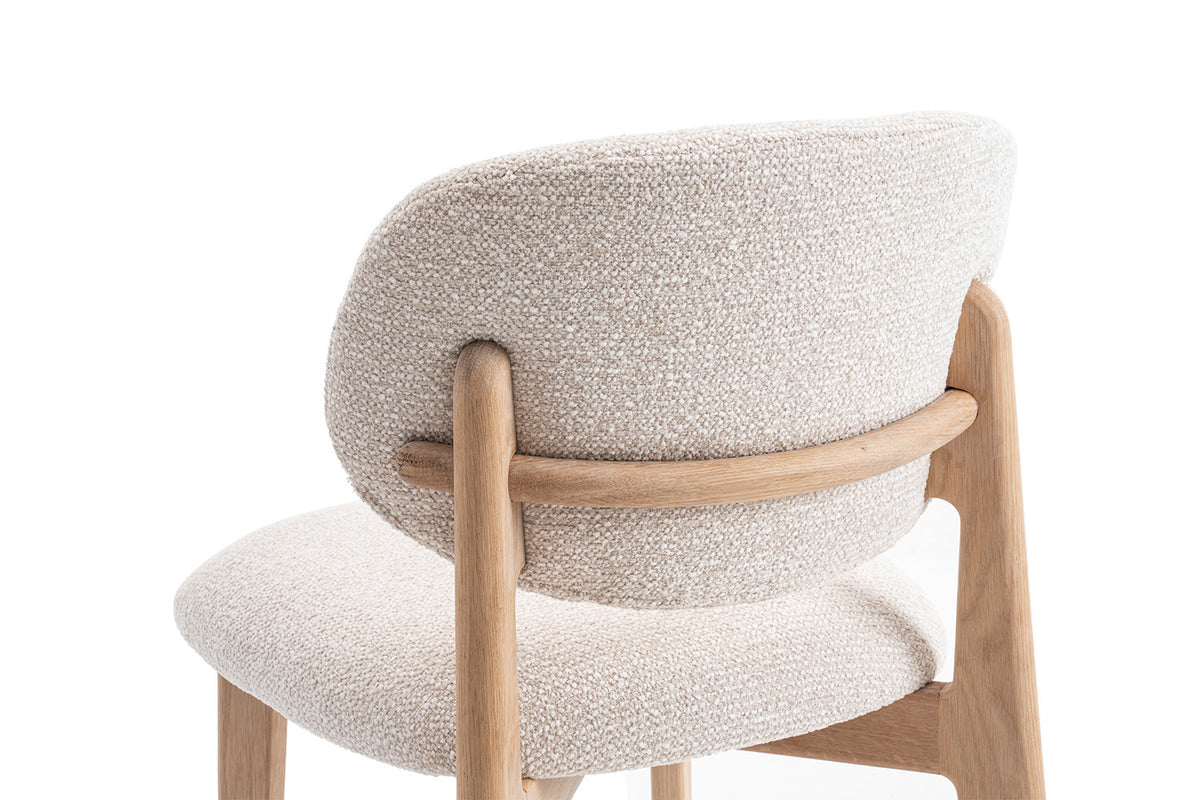 Counterstoel 'Carmen' Naturel Eik Ote Milan 103 Beige  - RS